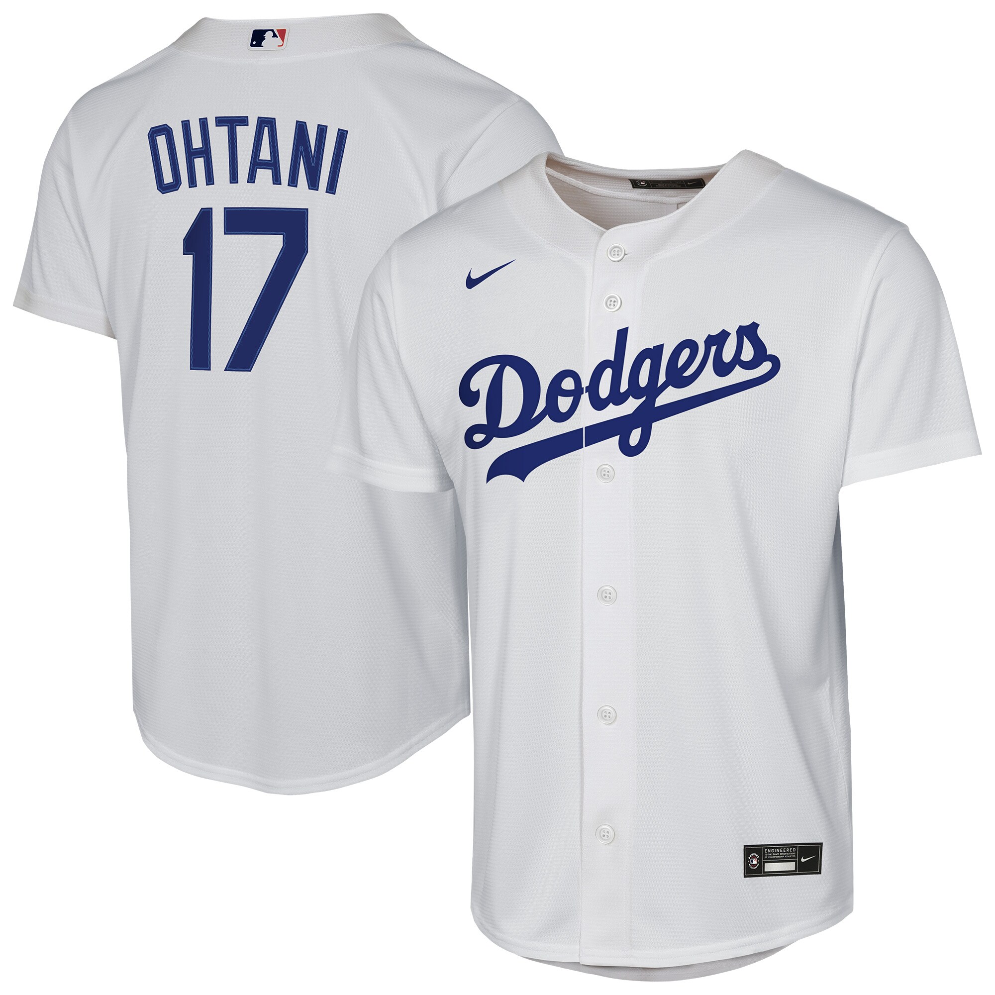 Youth Los Angeles Dodgers Shohei Ohtani White Home Player Baseball Jersey 