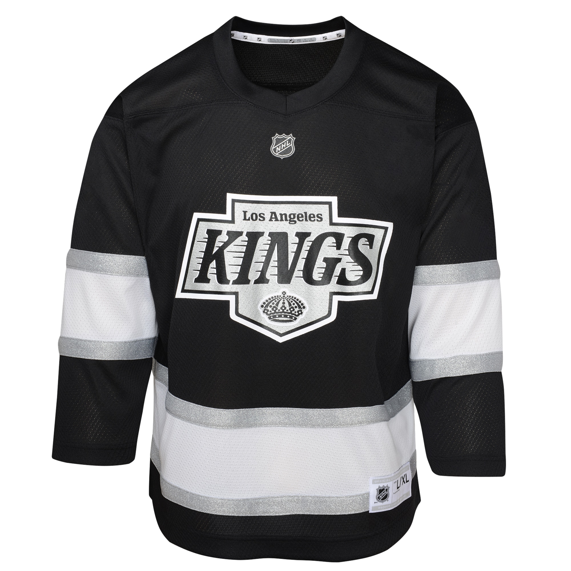 Alternative view of Youth Los Angeles Kings Black Home Hockey Jersey - JS139 