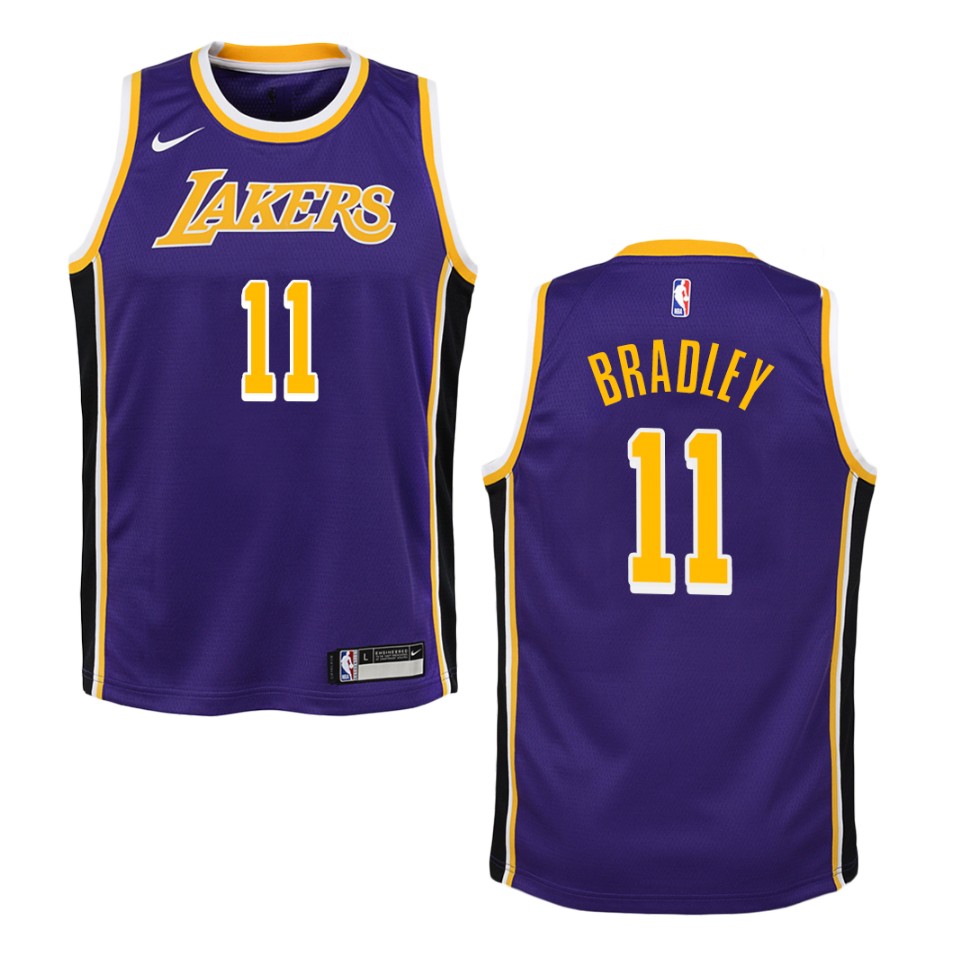 Youth Los Angeles Lakers #11 Avery Bradley Statement Swingman Basketball Jersey - Purple