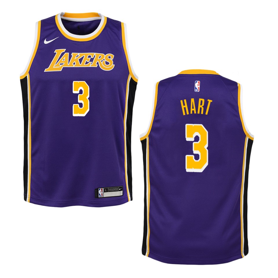 Youth Los Angeles Lakers #3 Josh Hart Statement Swingman Basketball Jersey - Purple