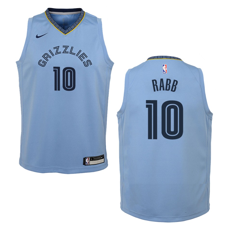 Youth Memphis Grizzlies #10 Ivan Rabb Statement Swingman Basketball Jersey - Blue