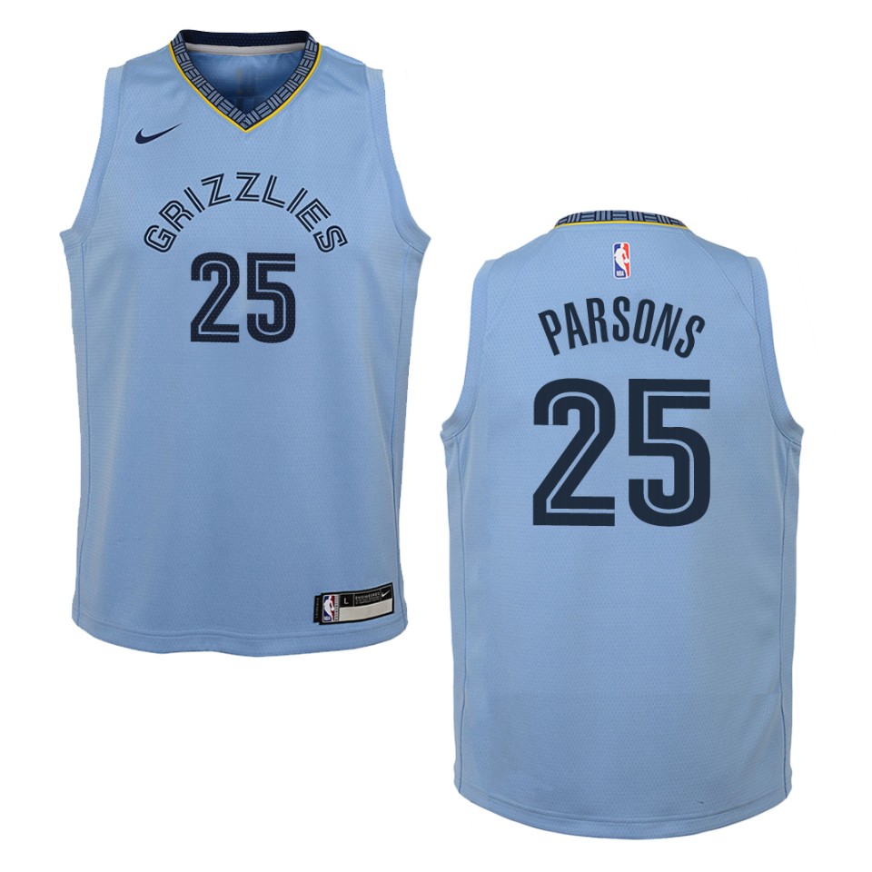 Youth Memphis Grizzlies #25 Chandler Parsons Statement Swingman Basketball Jersey - Blue