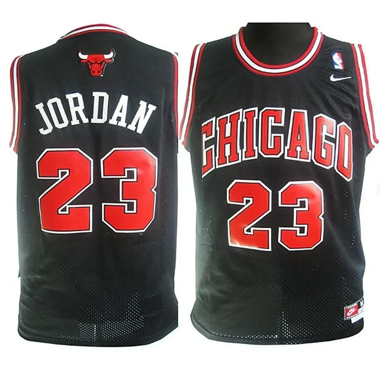 Youth Michael Jordan Chicago Bulls 23 Soul Swingman Black Basketball Jersey - JS318 