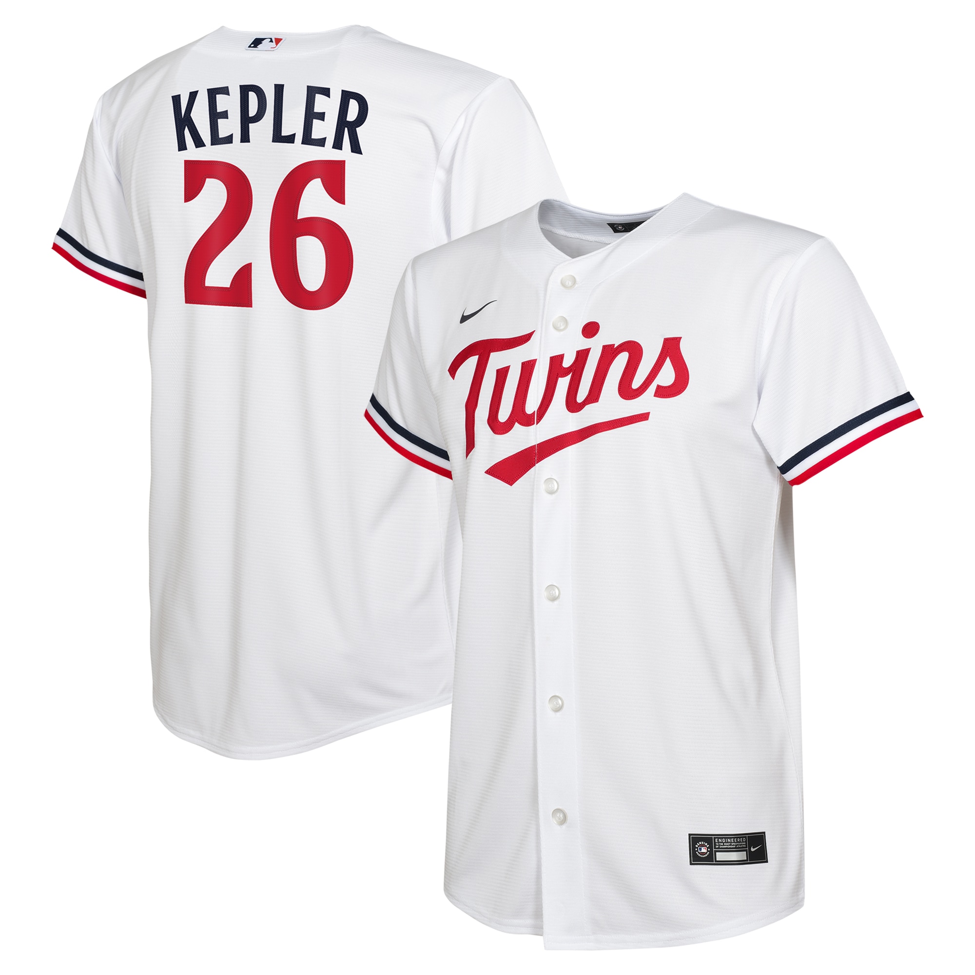 Youth Minnesota Twins Max Kepler White Alternate Player Baseball Jersey 