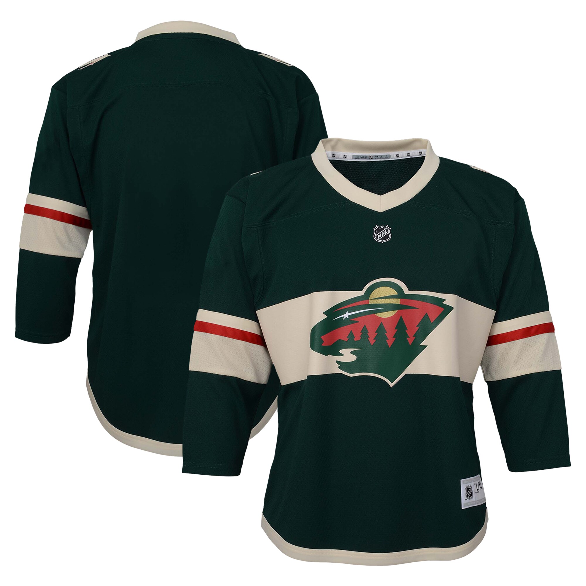 Youth Minnesota Wild Green Hockey Jersey - JS937 