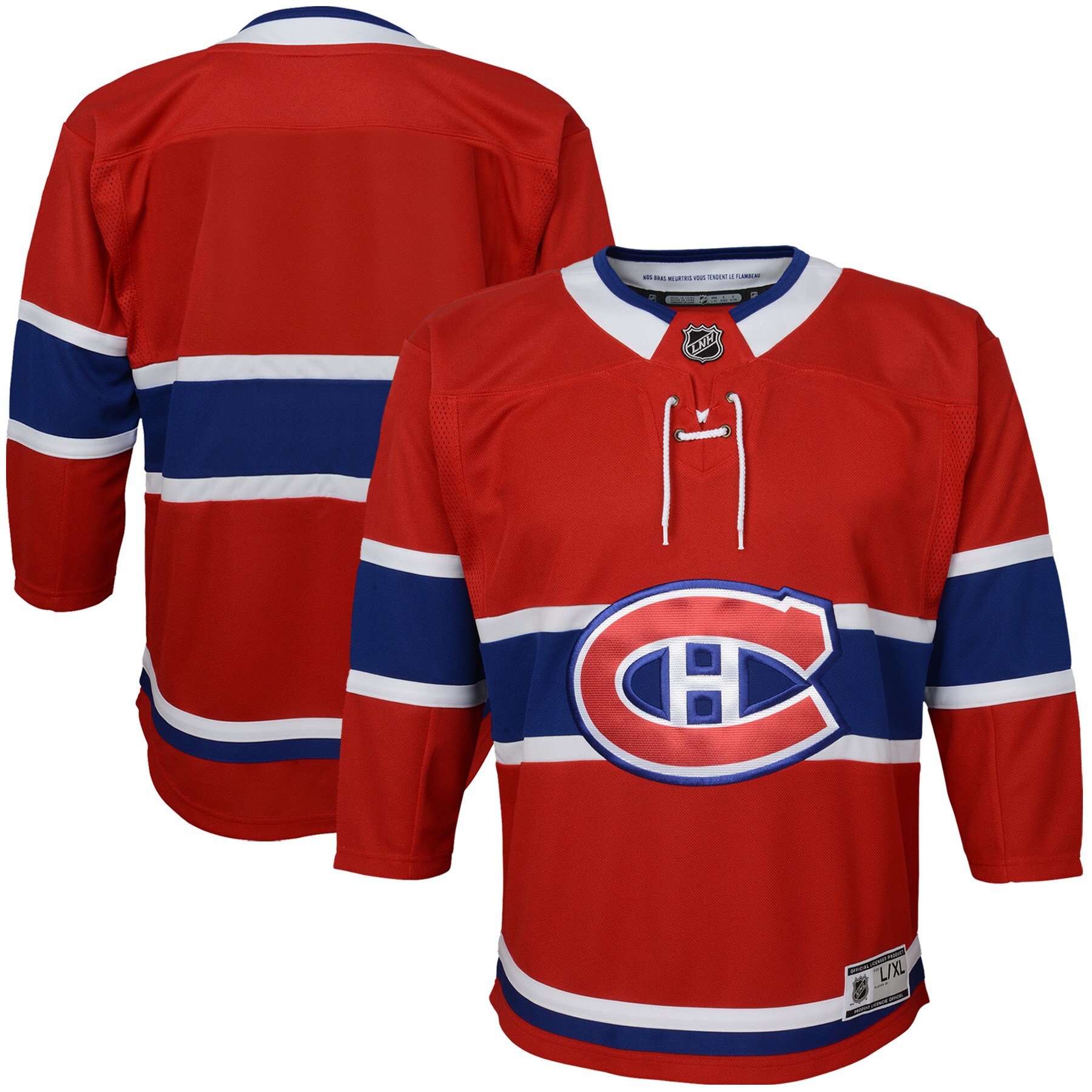 Youth Montreal Canadiens Red Home Premier Hockey Jersey - JS512 