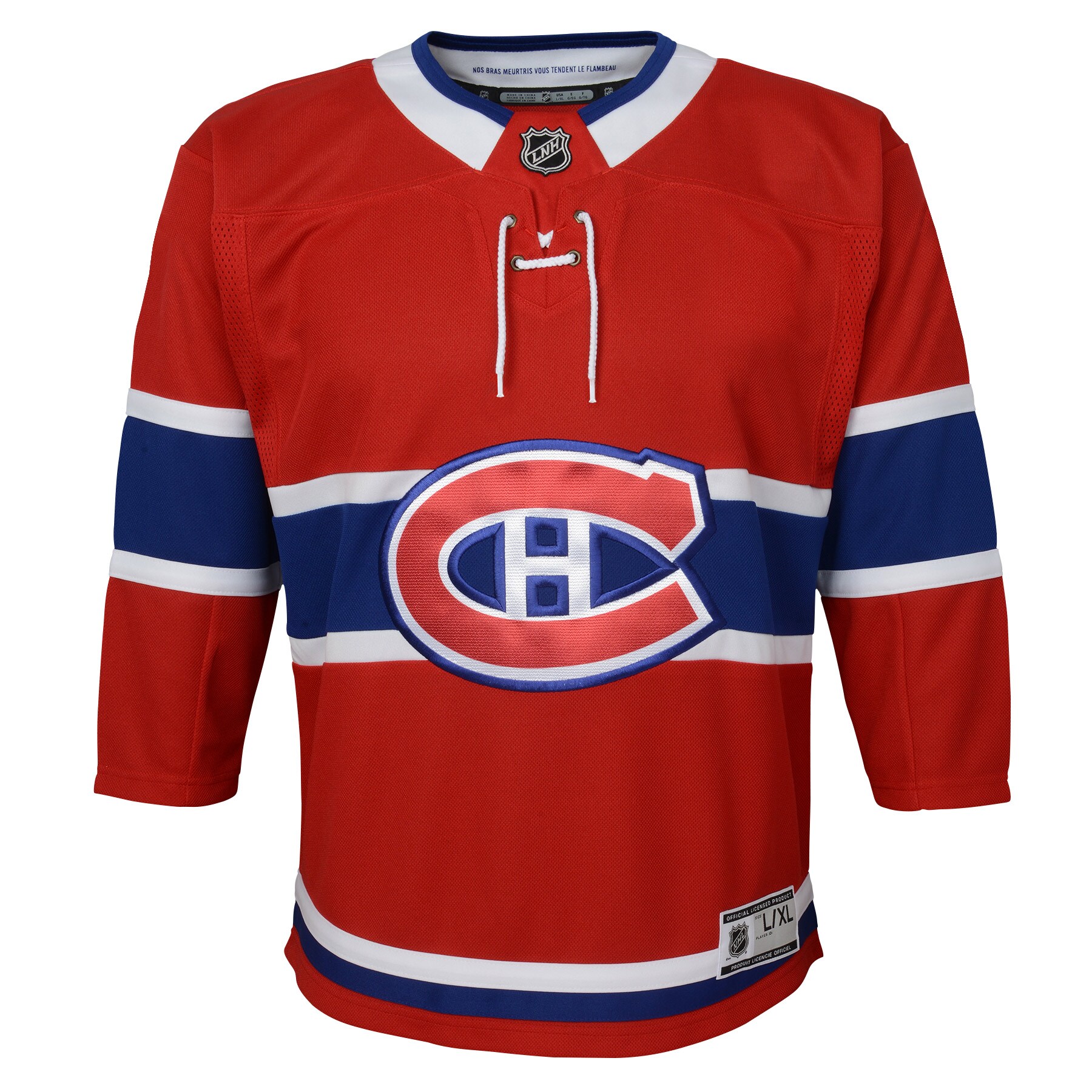 Alternative view of Youth Montreal Canadiens Red Home Premier Hockey Jersey - JS512 