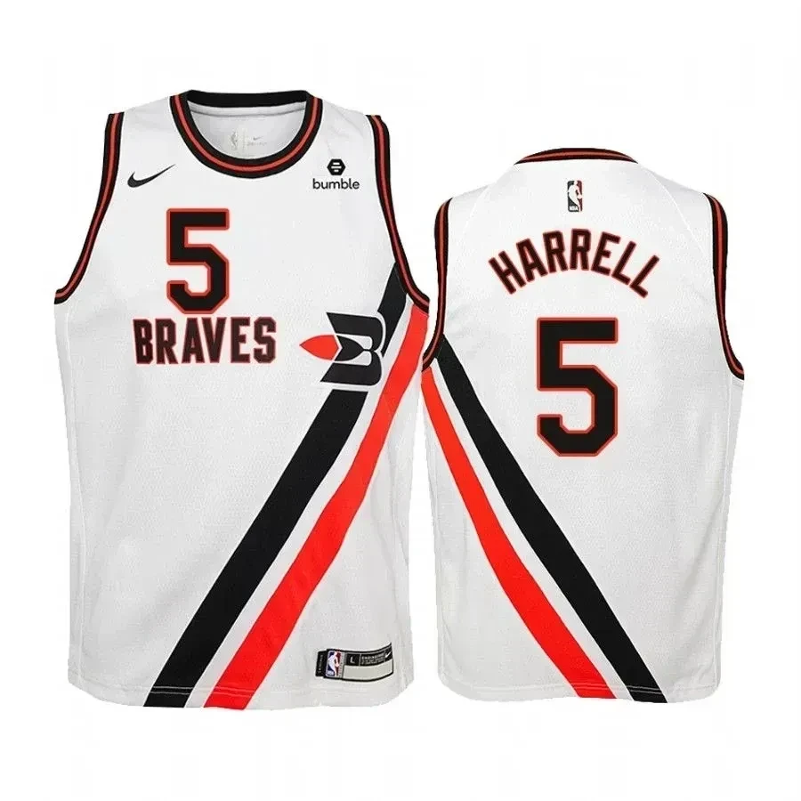 Youth Montrezl Harrell Los Angeles Clippers Hardwood Classics Basketball Jersey - White - JS947 