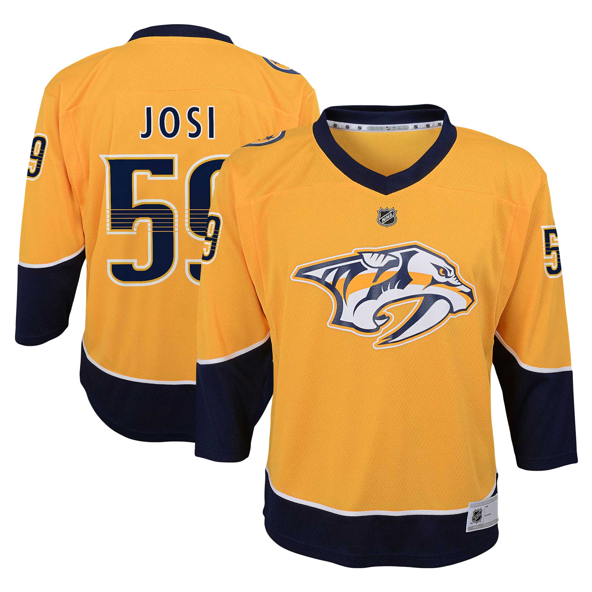 Youth Nashville Predators Roman Josi Gold Home Player Hockey Jersey - JS924 