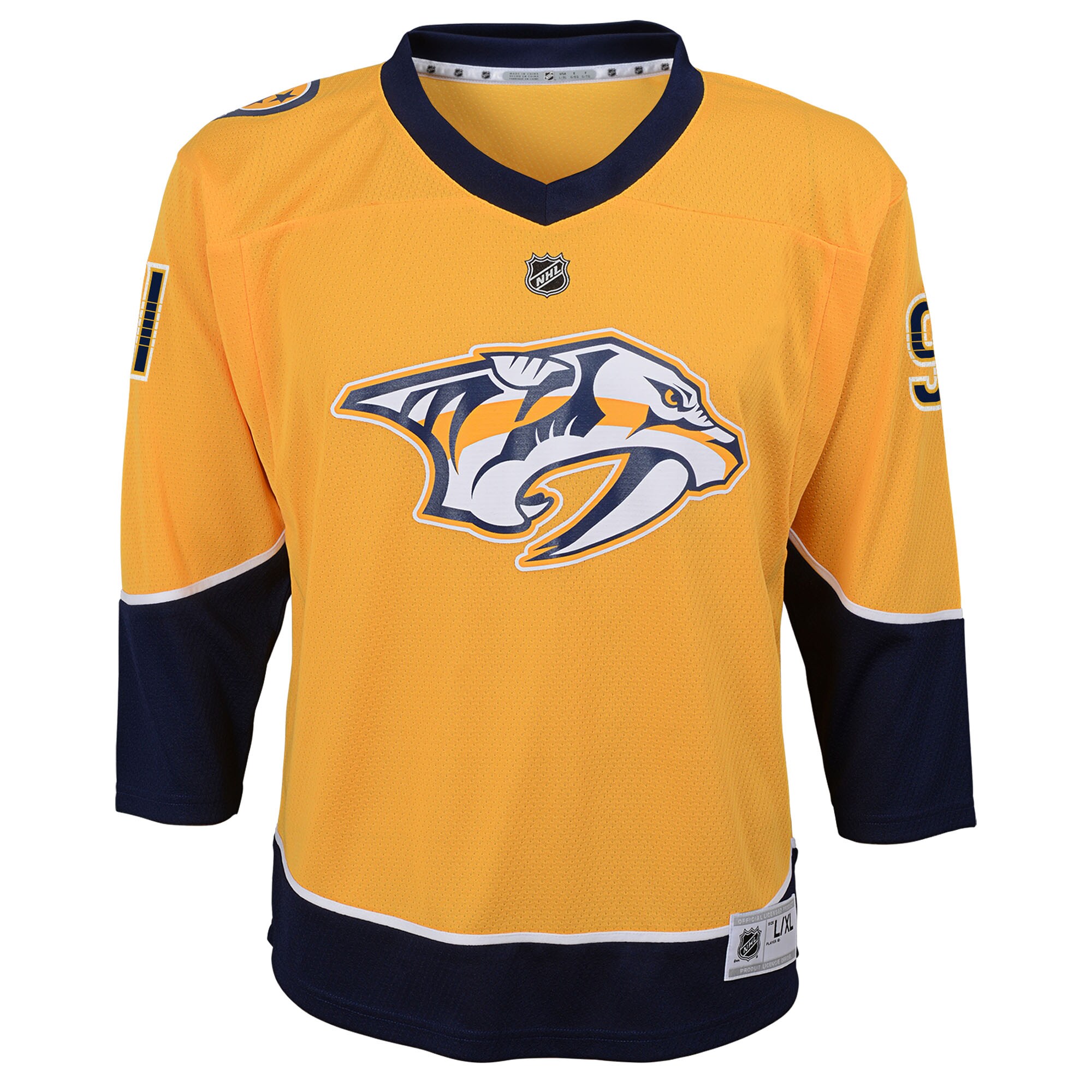 Alternative view of Youth Nashville Predators Steven Stamkos Gold Alternate Player Hockey Jersey - JS208 