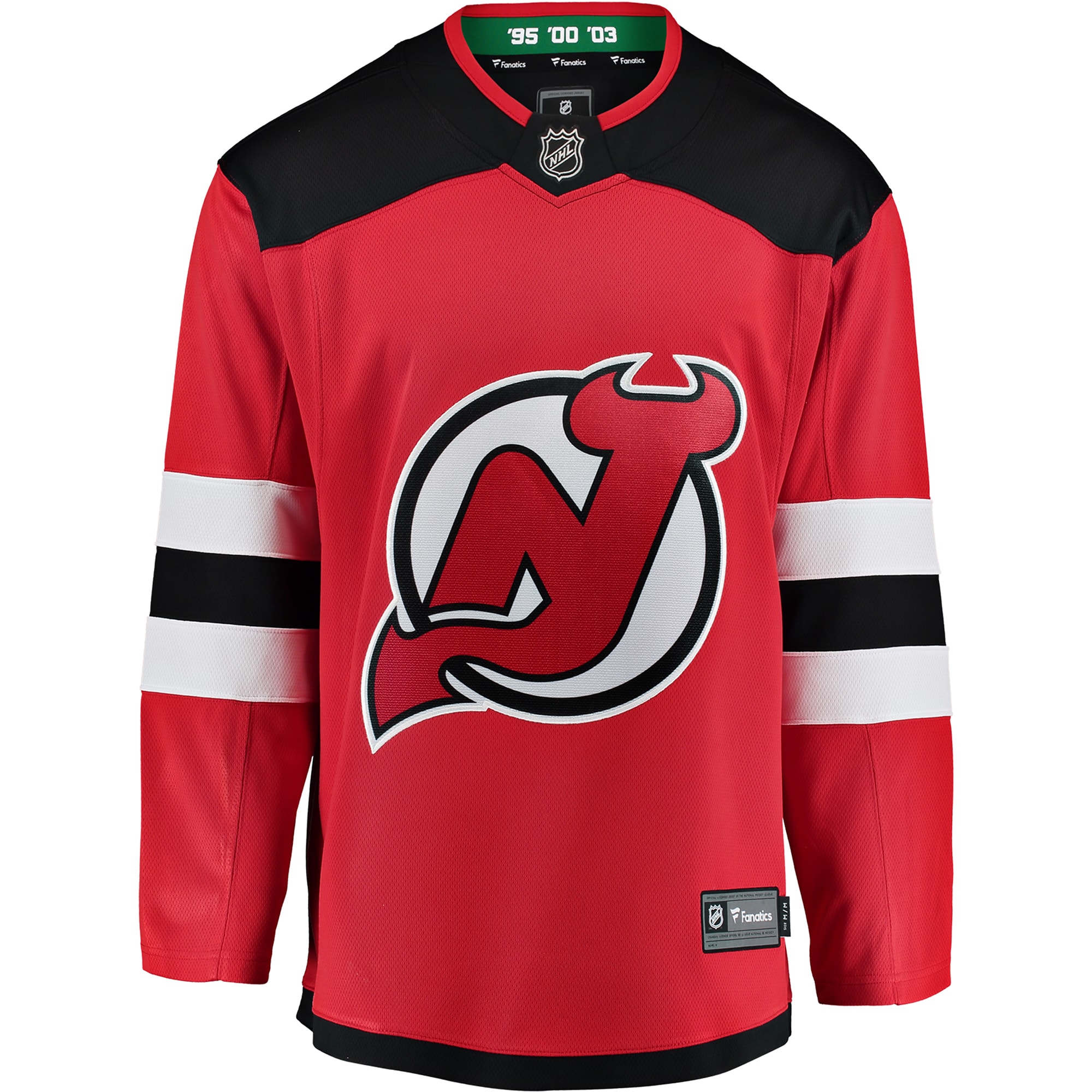 Alternative view of Youth New Hockey Jersey Devils Red Breakaway Home Hockey Jersey - JS198 