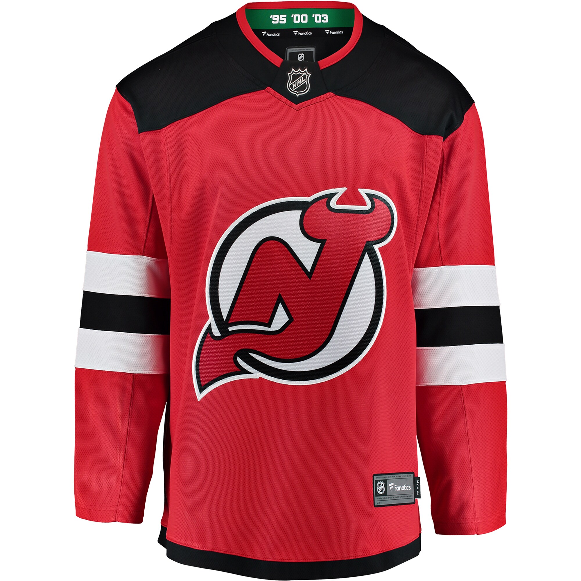 Alternative view of Youth New Hockey Jersey Devils Red Breakaway Home Hockey Jersey - JS366 