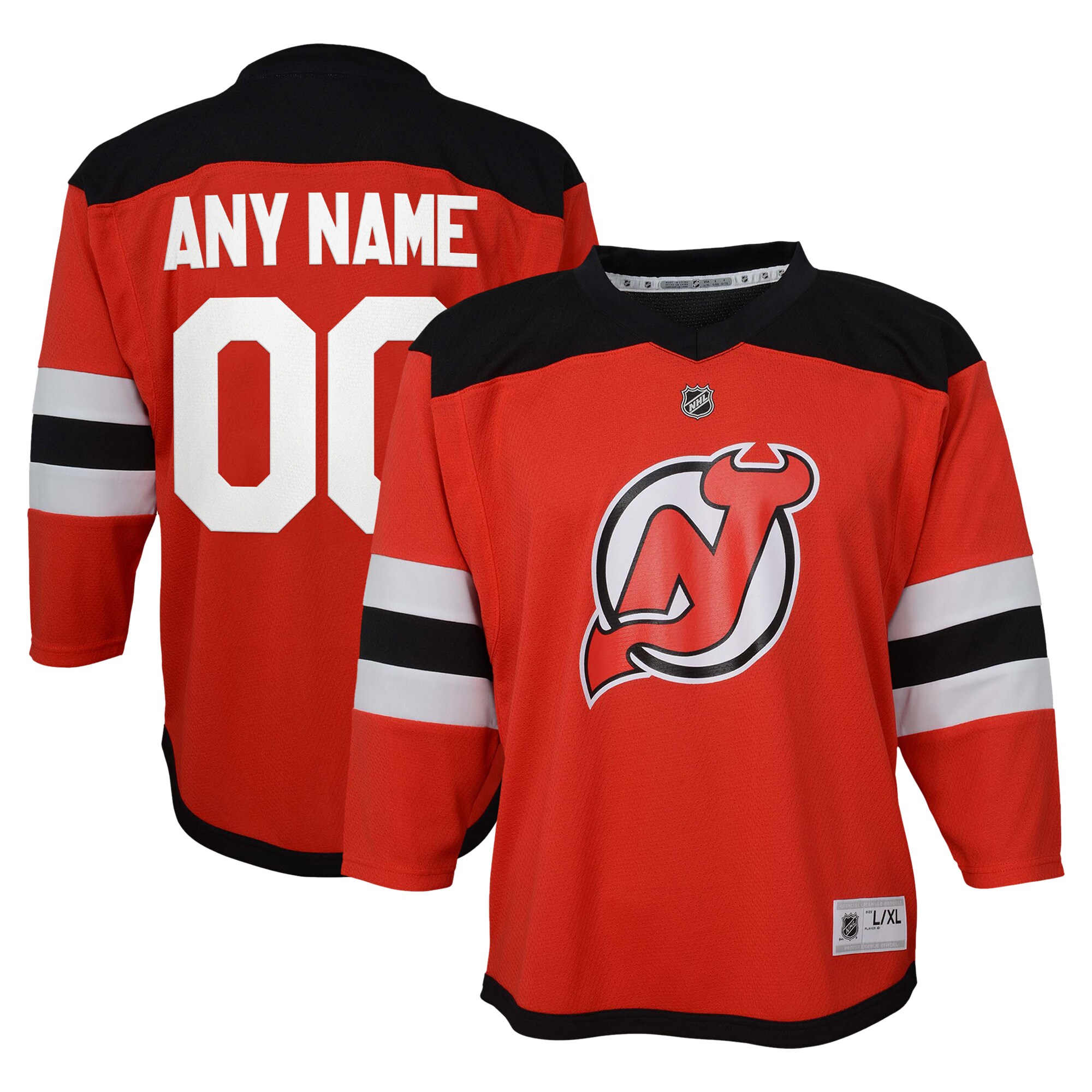 Youth New Hockey Jersey Devils Red Custom Hockey Jersey - JS496 