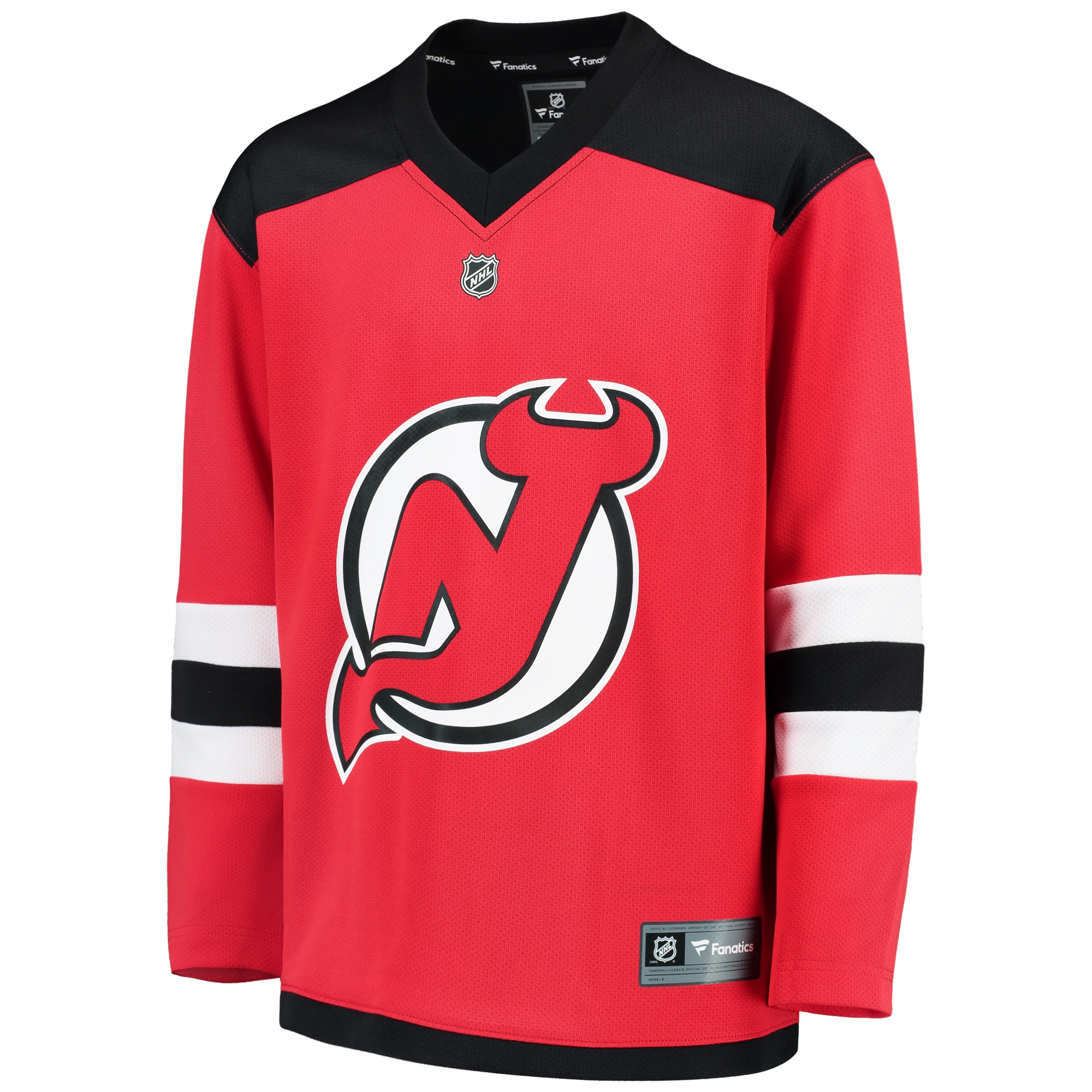Alternative view of Youth New Hockey Jersey Devils Red Home Blank Hockey Jersey - JS727 