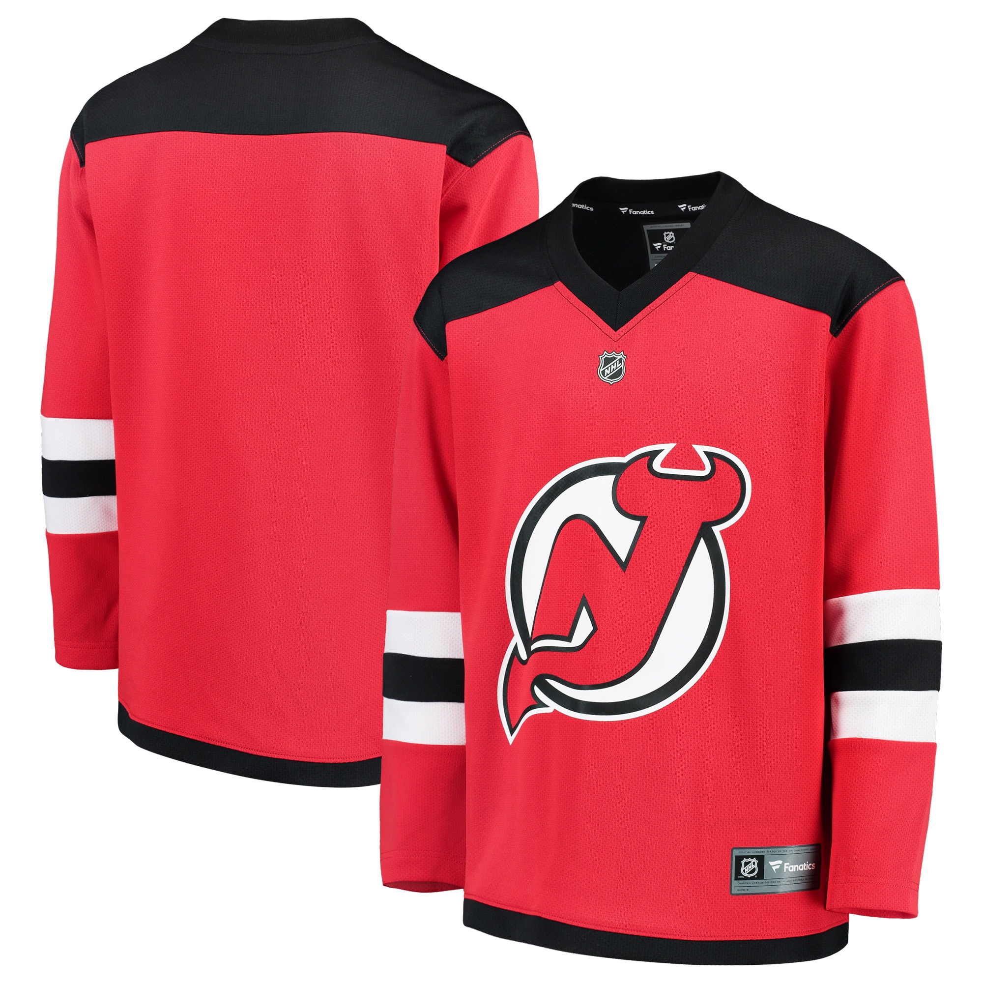 Youth New Hockey Jersey Devils Red Home Blank Hockey Jersey - JS727 