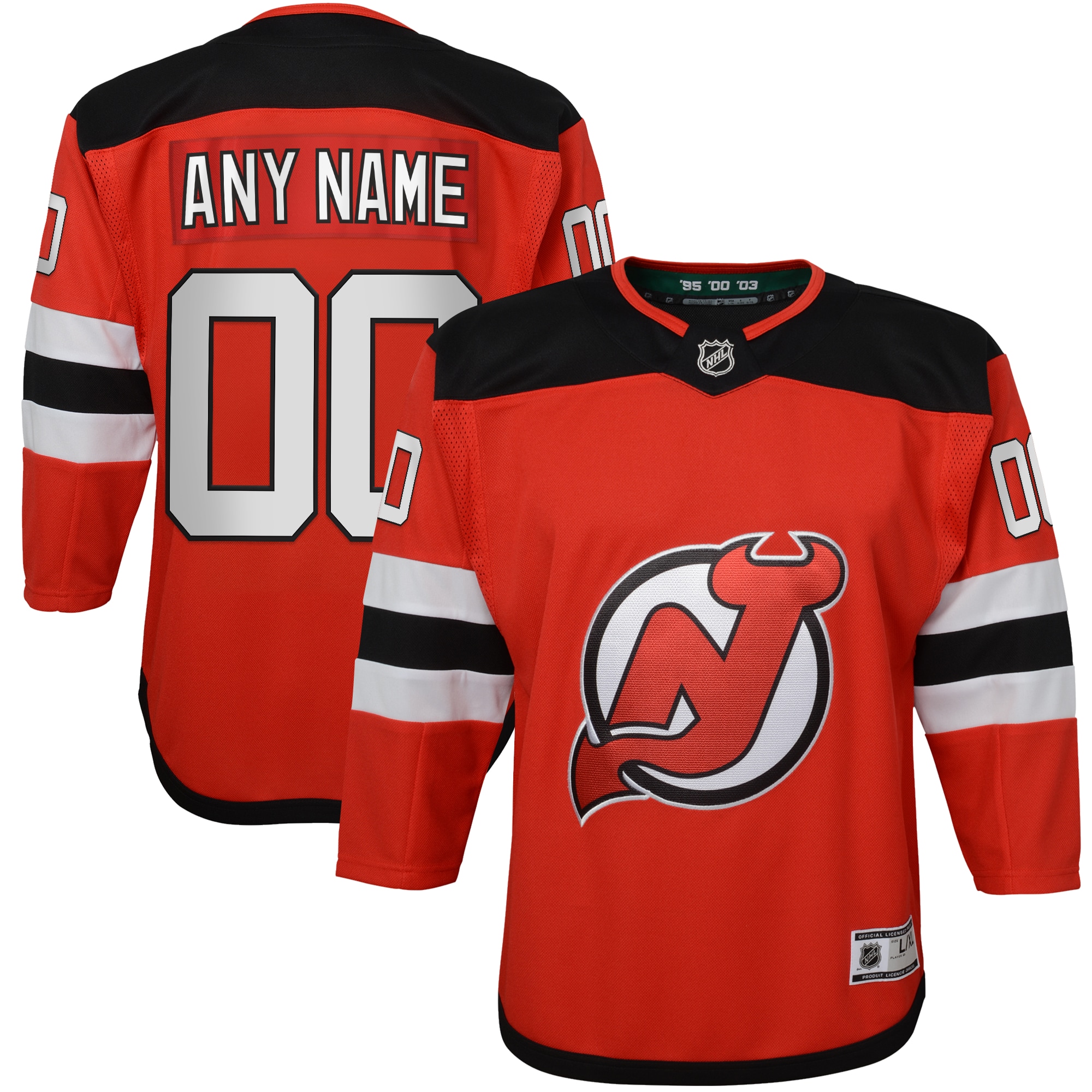 Youth New Hockey Jersey Devils Red Home Premier Custom Hockey Jersey - JS711 