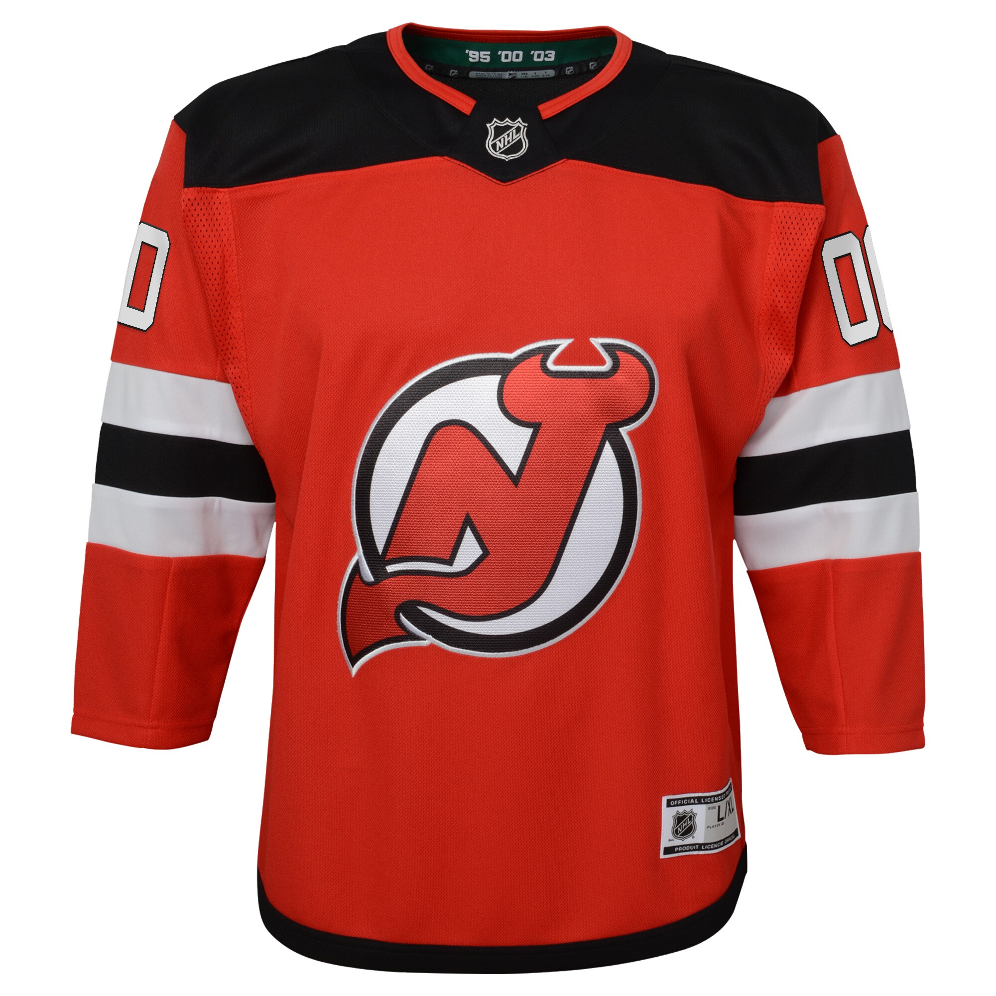 Alternative view of Youth New Hockey Jersey Devils Red Home Premier Custom Hockey Jersey - JS711 