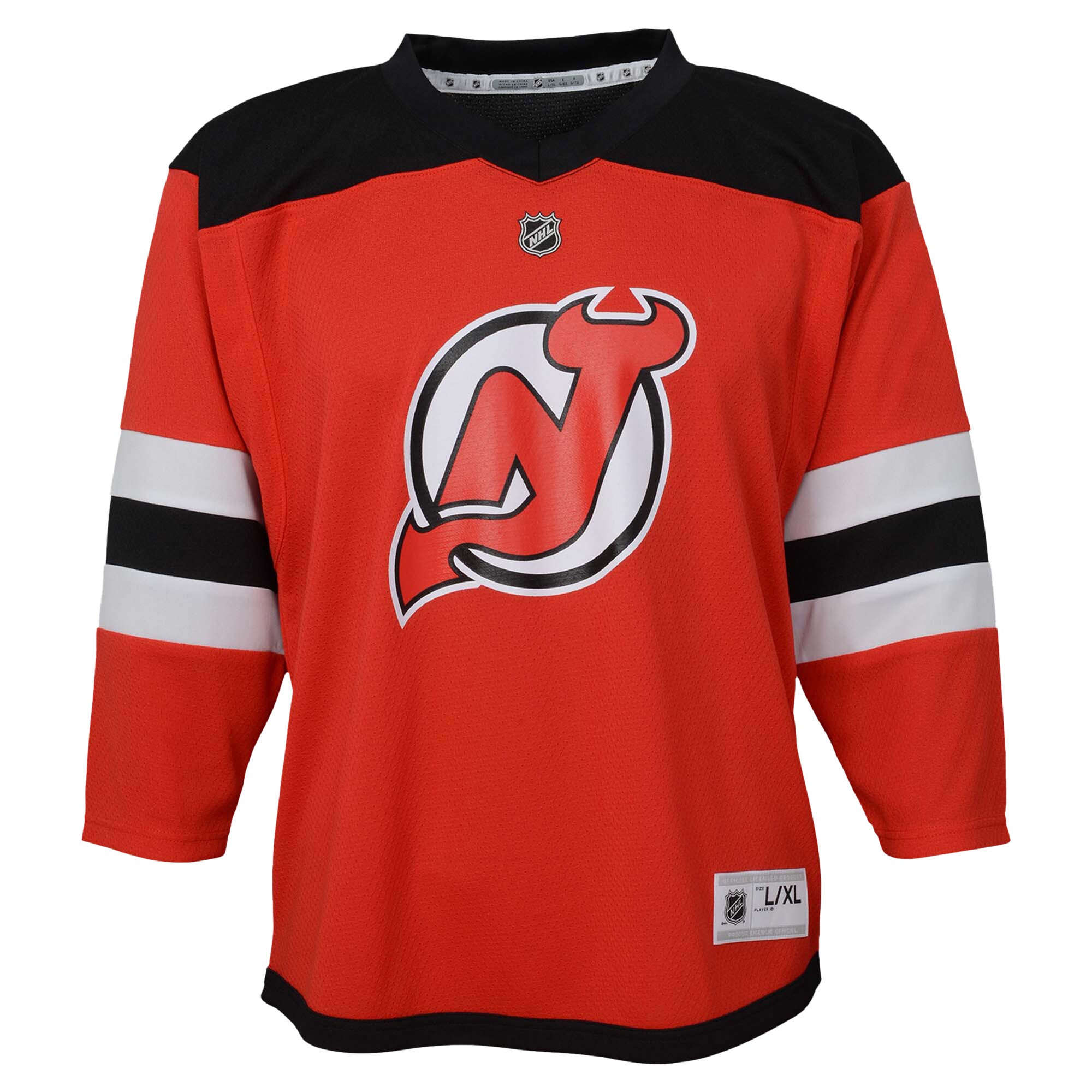 Alternative view of Youth New Hockey Jersey Devils Red Hockey Jersey - JS896 