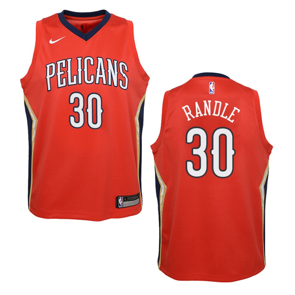 Youth New Orleans Pelicans #30 Julius Randle Statement Swingman Basketball Jersey - Red