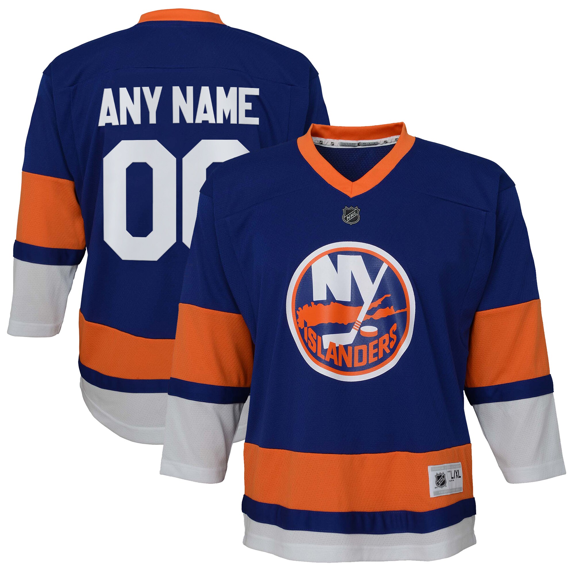Youth New York Islanders Royal Home Custom Hockey Jersey - JS637 