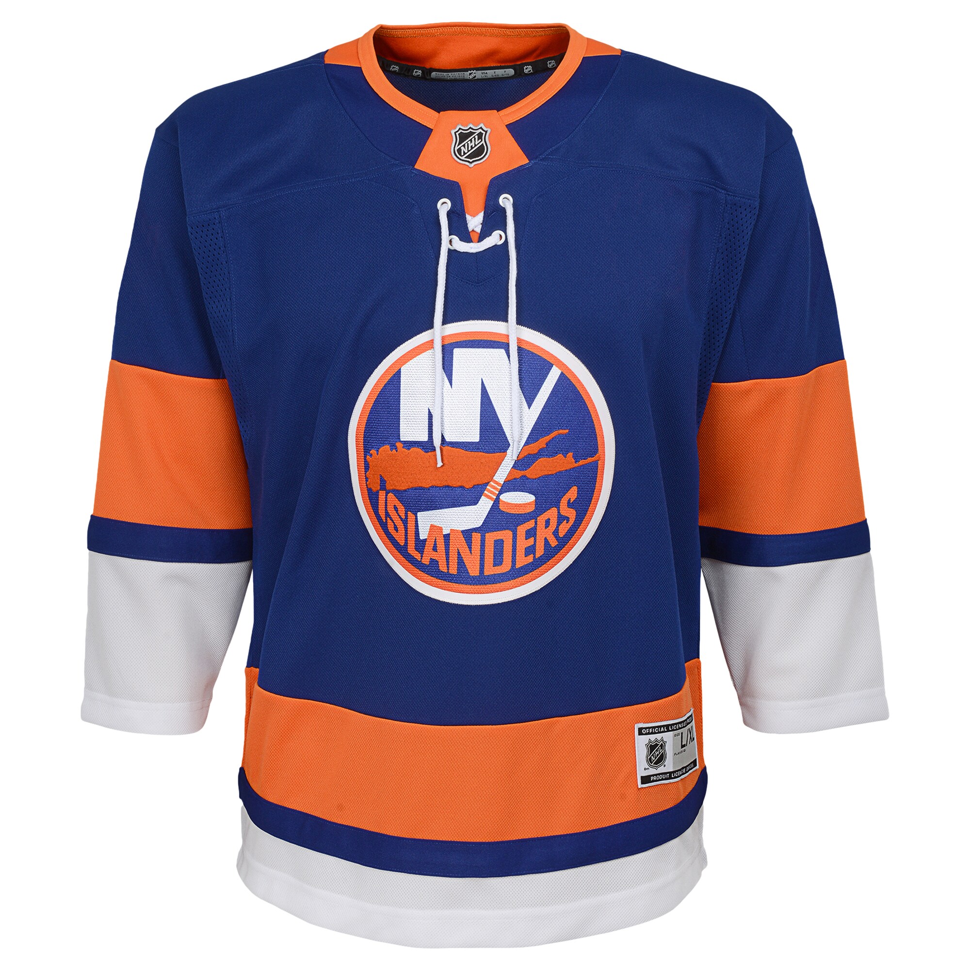 Alternative view of Youth New York Islanders Royal Home Premier Hockey Jersey - JS706 
