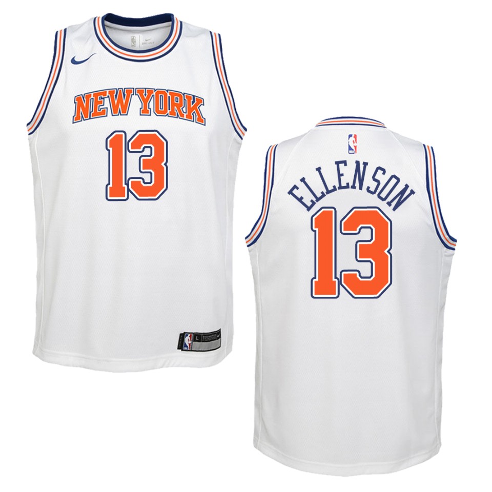Youth New York Knicks #13 Henry Ellenson Statement Swingman Basketball Jersey - White