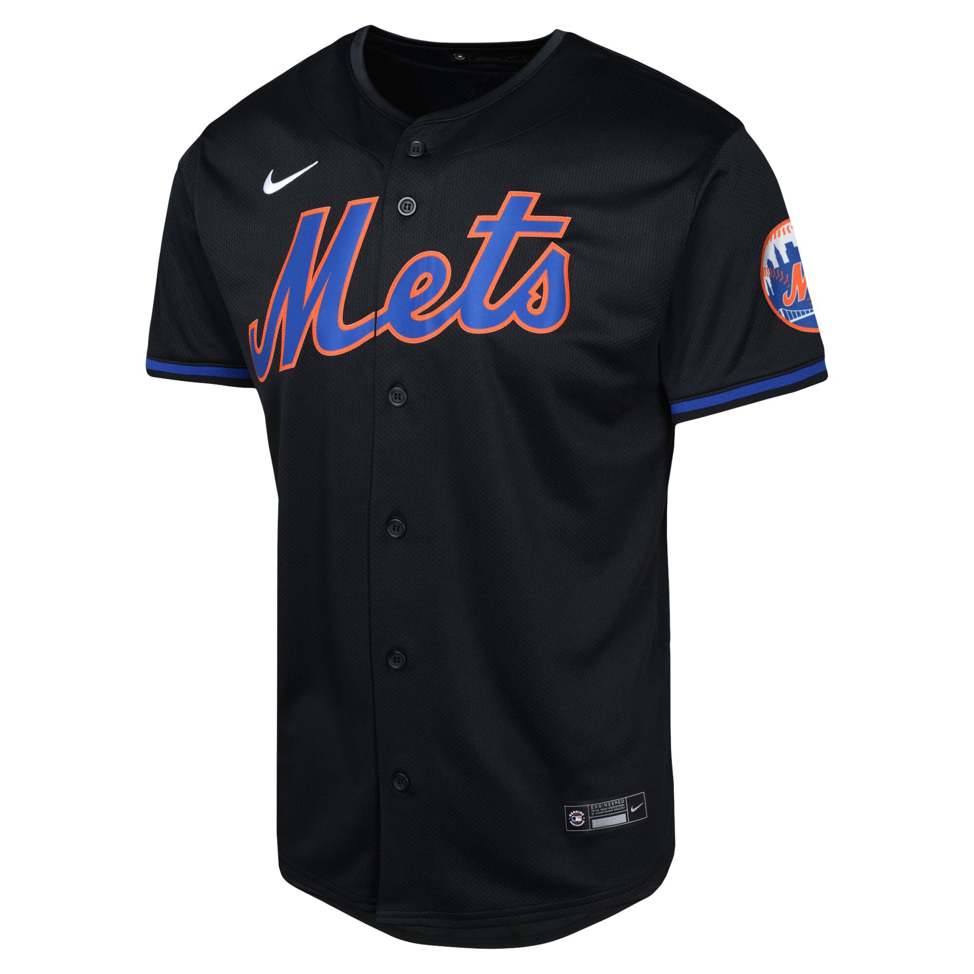 Alternative view of Youth New York Mets Black Alternate Limited Jersey 