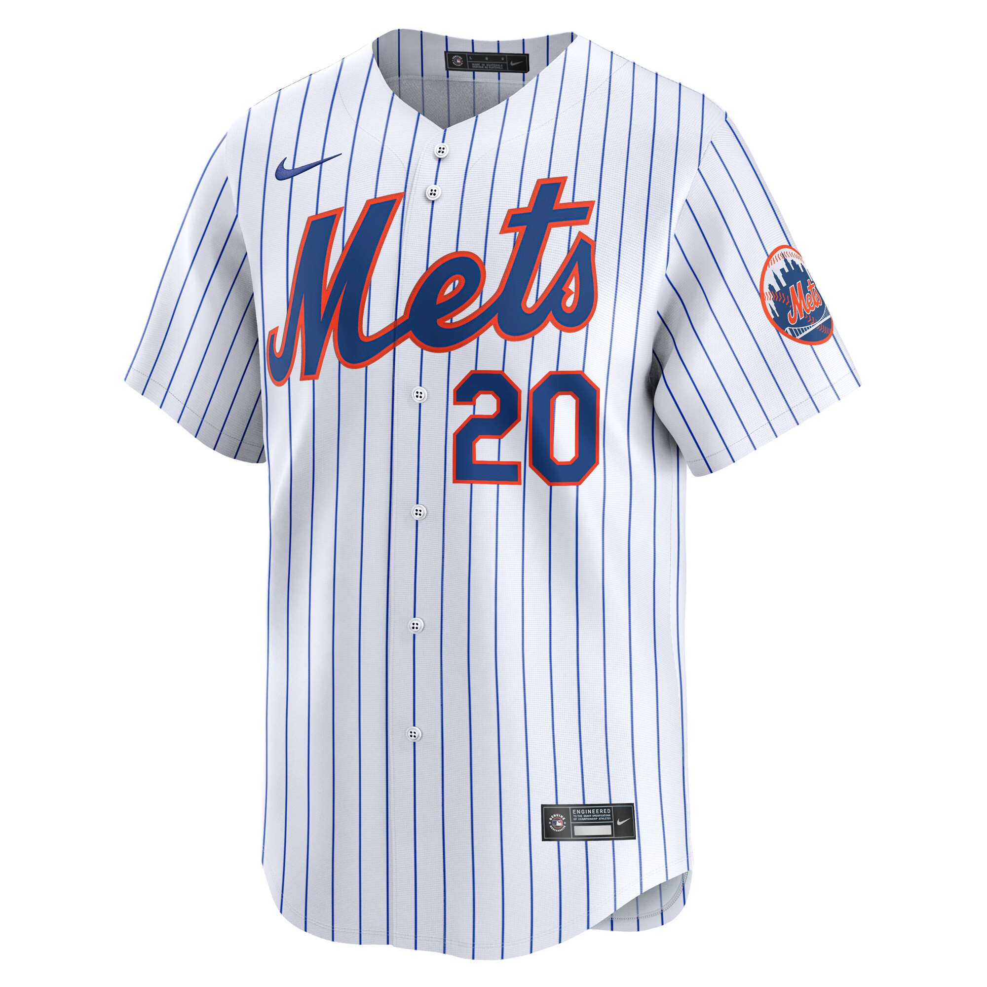 Alternative view of Youth New York Mets Pete Alonso White Home Limited Player Baseball Jersey 
