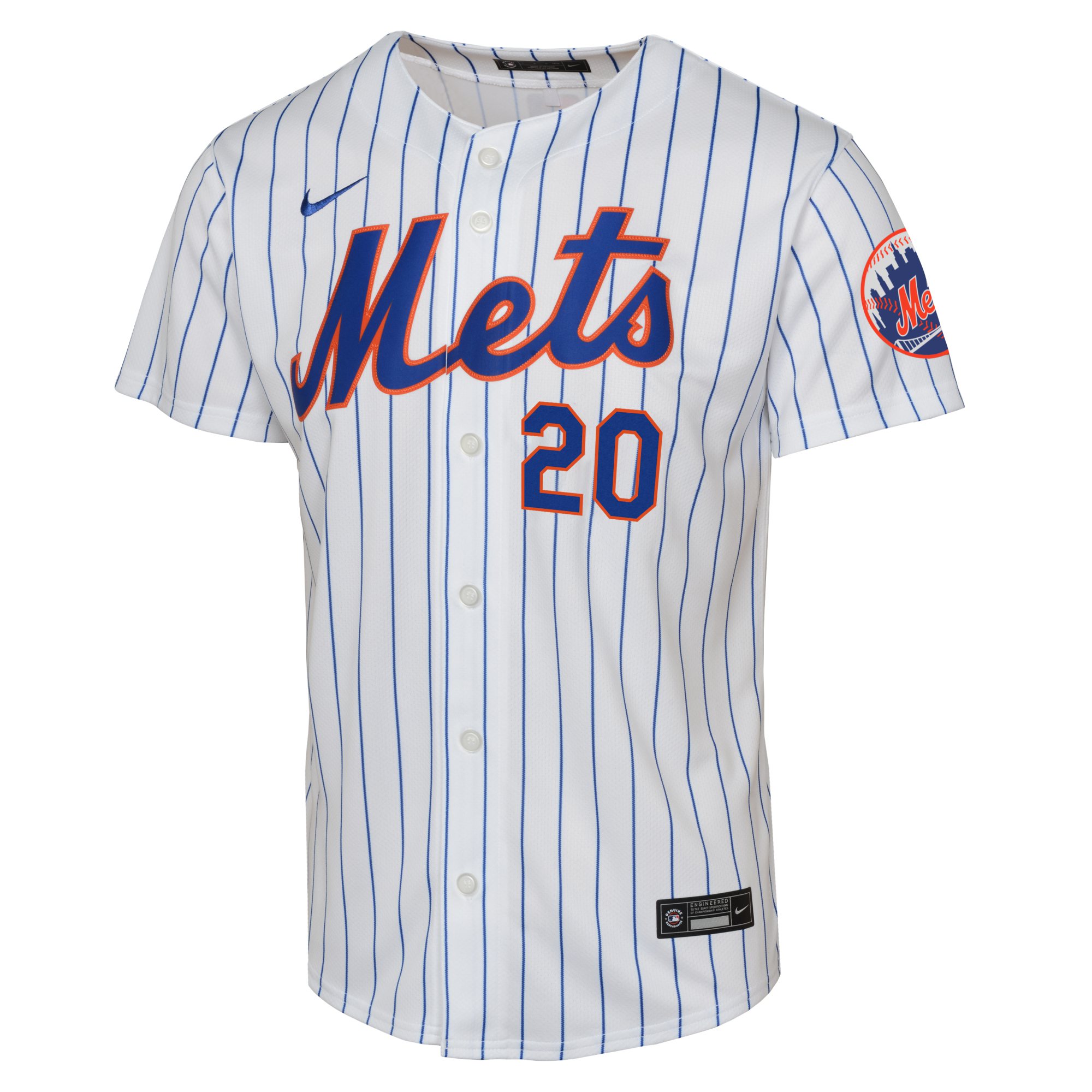 Alternative view of Youth New York Mets Pete Alonso White Limited Player Baseball Jersey 