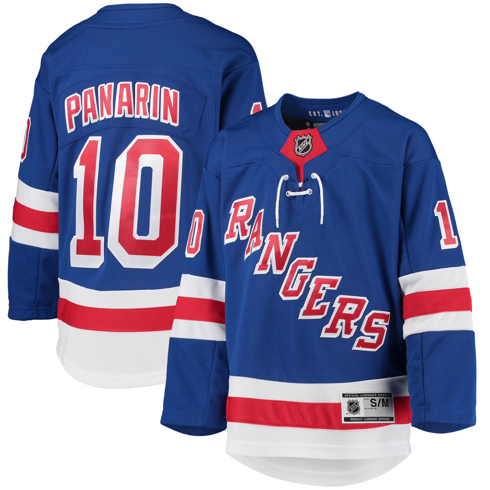 Youth New York Rangers Artemi Panarin Blue Home Premier Player Hockey Jersey - JS612 