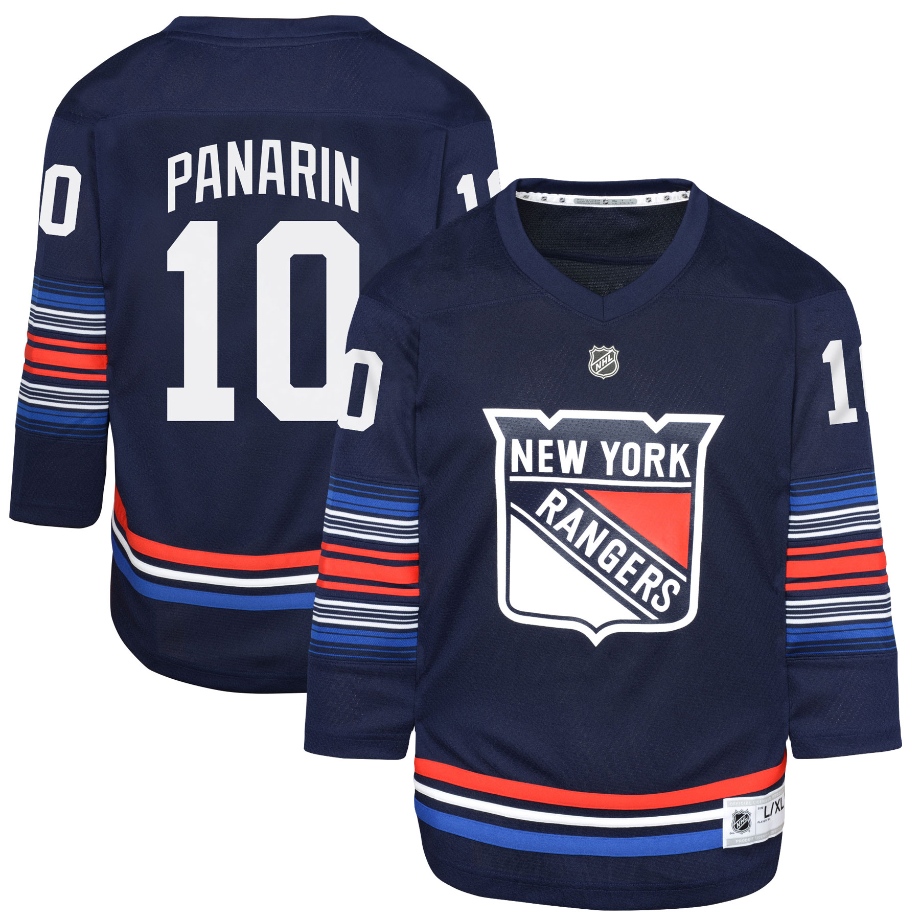 Youth New York Rangers Artemi Panarin Navy Alternate Player Hockey Jersey - JS162 