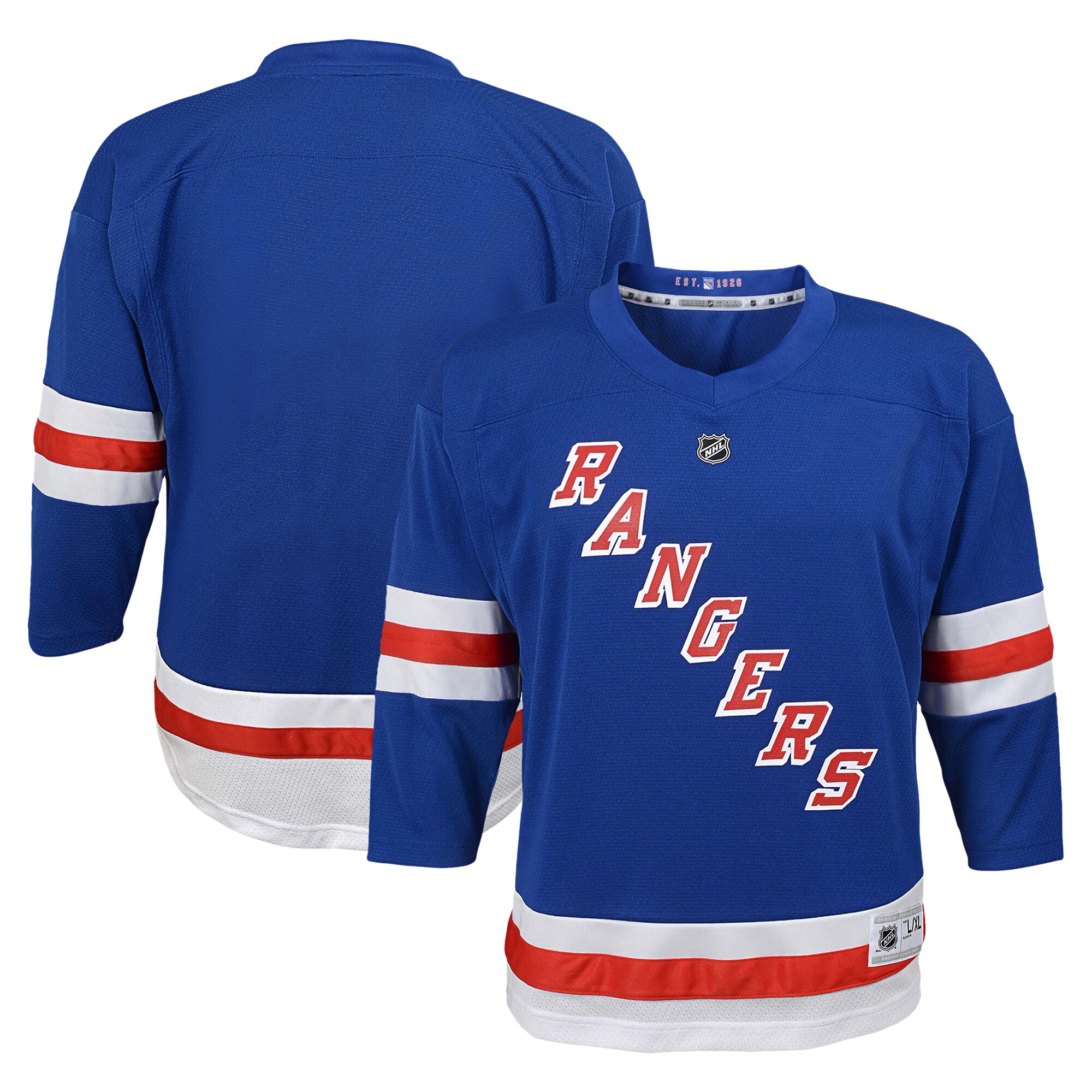 Youth New York Rangers Blue Hockey Jersey - JS333 