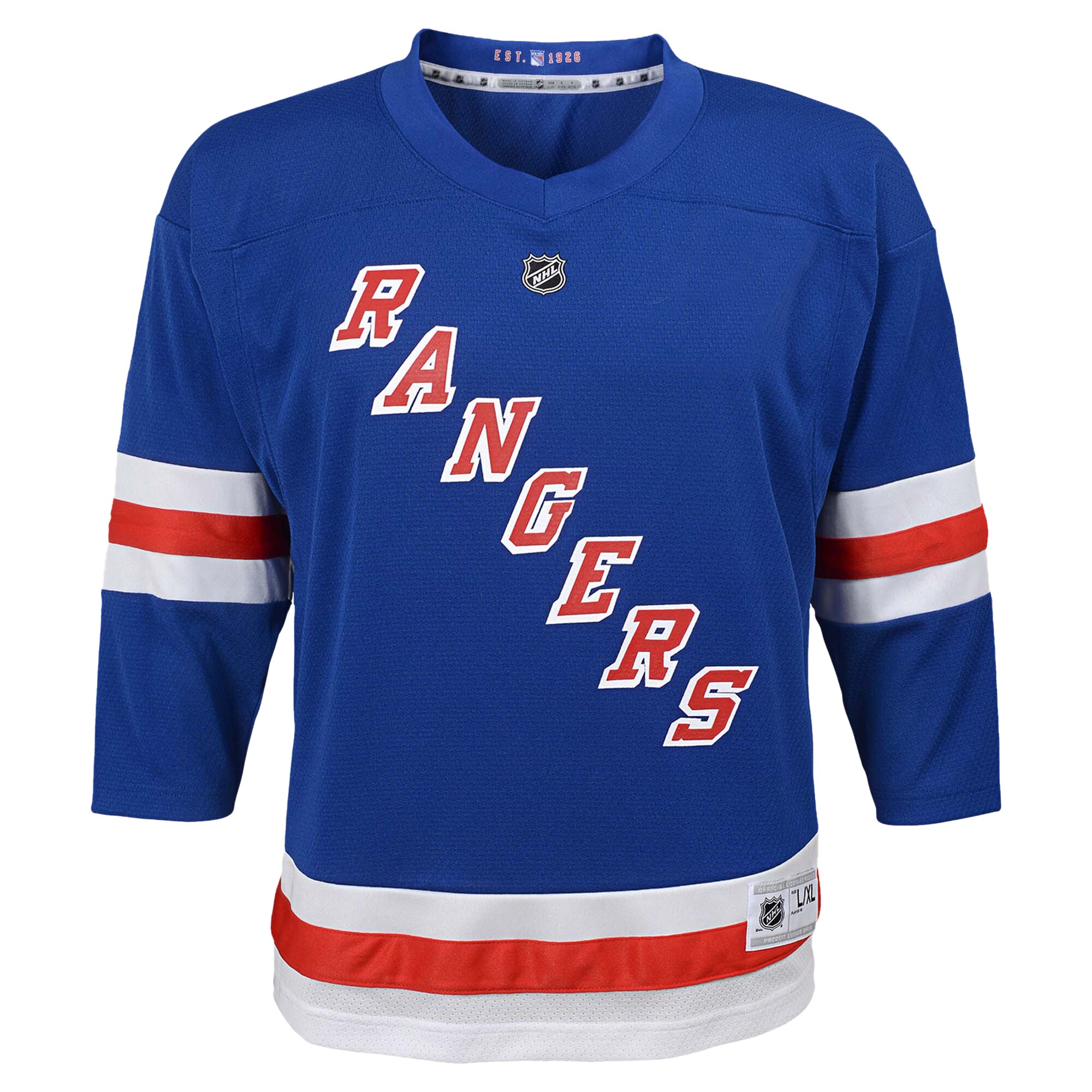 Alternative view of Youth New York Rangers Blue Hockey Jersey - JS333 