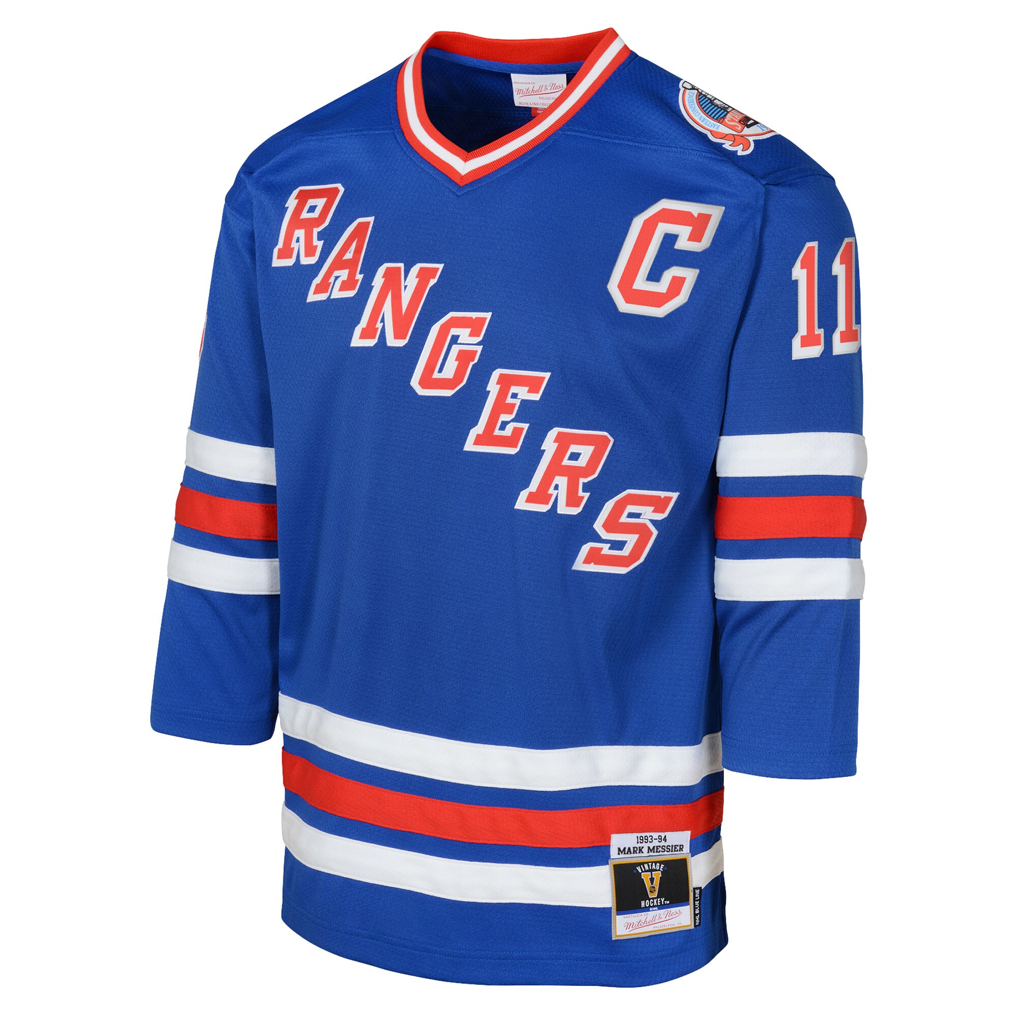 Alternative view of Youth New York Rangers Mark Messier Royal Power Play 2.0 Player Hockey Jersey with Captain Patch - JS841 