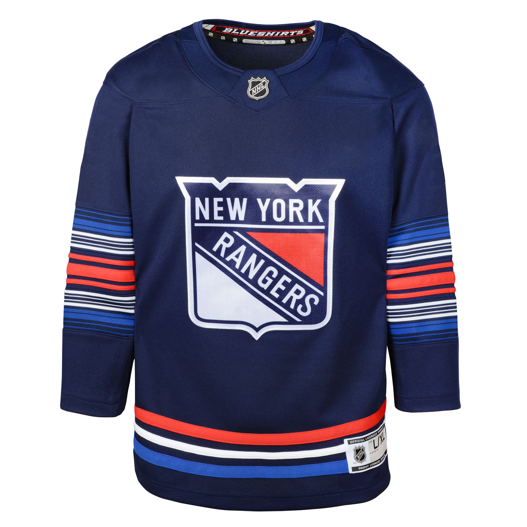 Alternative view of Youth New York Rangers Navy Alternate Premier Hockey Jersey - JS875 