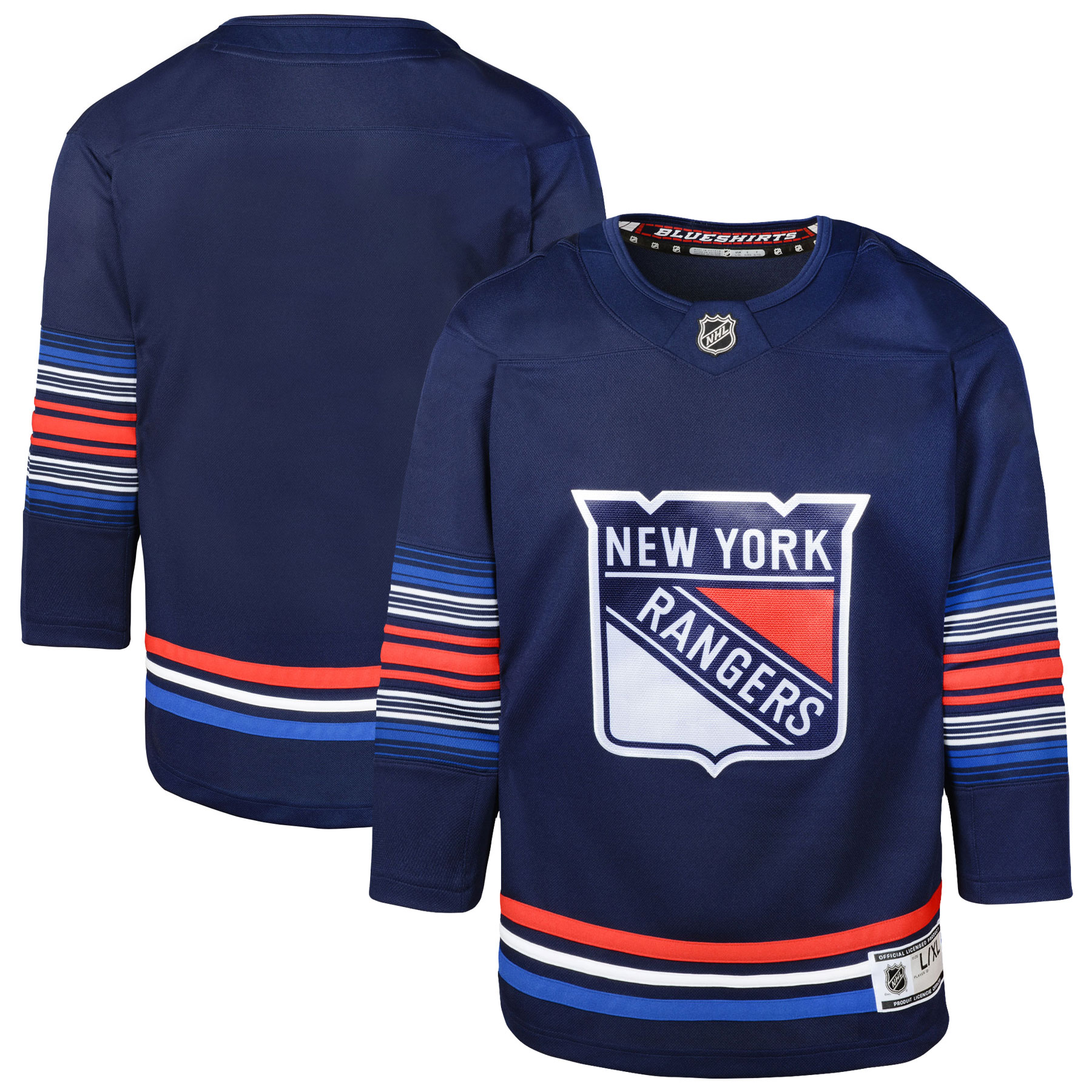 Youth New York Rangers Navy Alternate Premier Hockey Jersey - JS875 