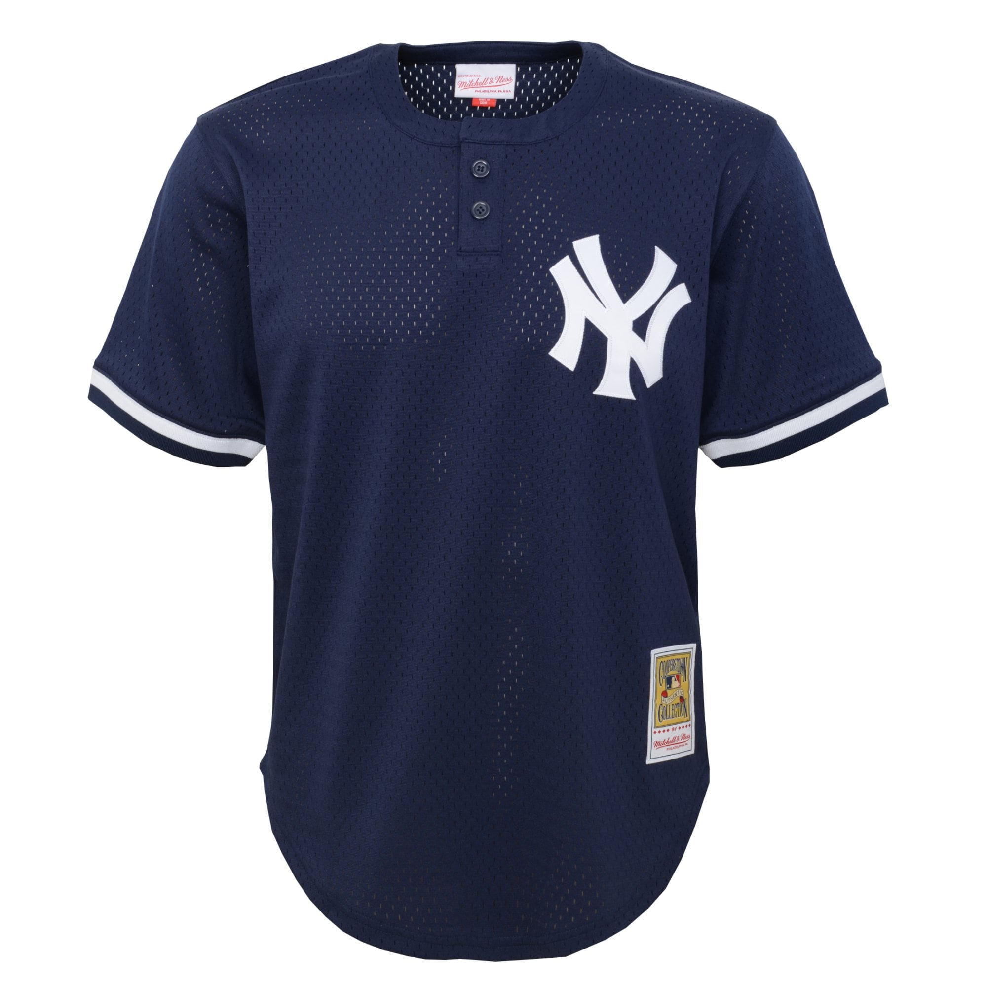 Alternative view of Youth New York Yankees Don Mattingly Mitchell & Ness Navy Cooperstown Collection Mesh Batting Practice Baseball Jersey 
