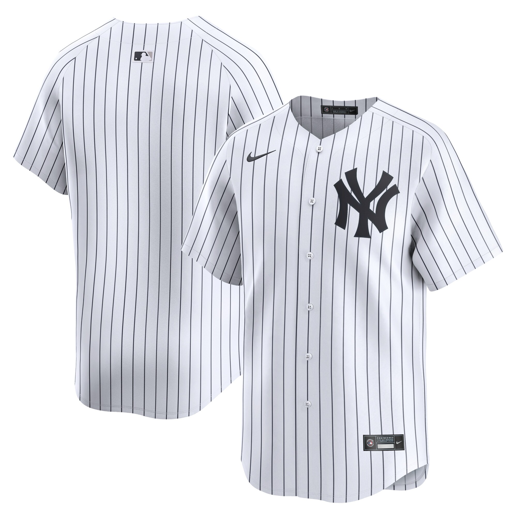 Youth New York Yankees White Home Limited Baseball Jersey 