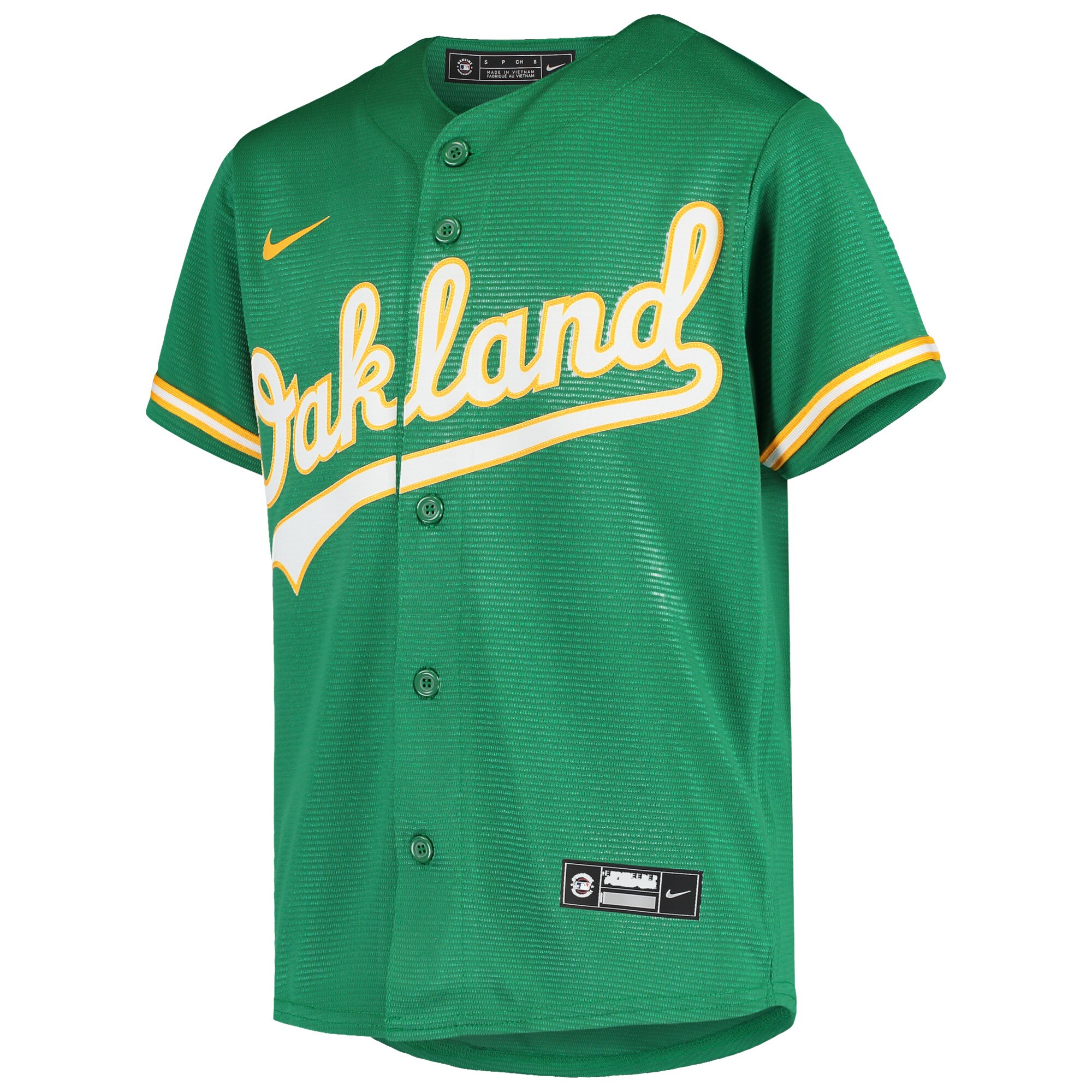 Alternative view of Youth Oakland Athletics Khris Davis Green Alternate Baseball Jersey 