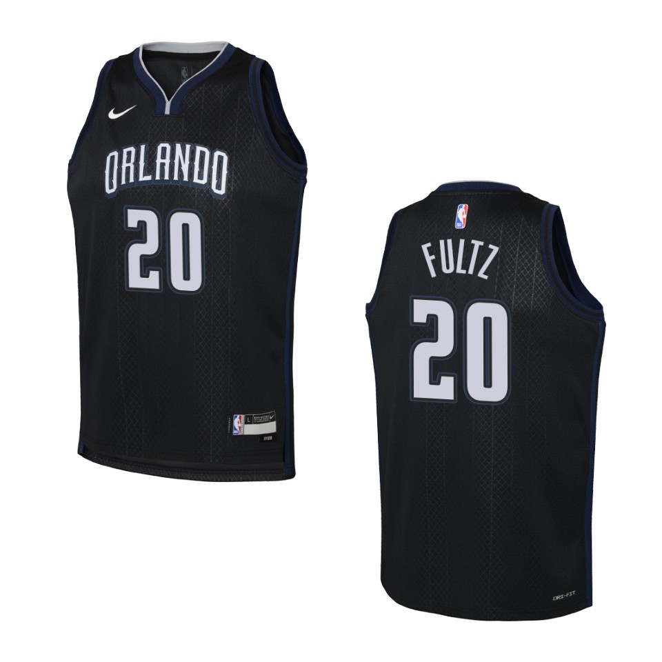 Youth Orlando Magic 2022-23 City Edition Markelle Fultz Black Basketball Jersey