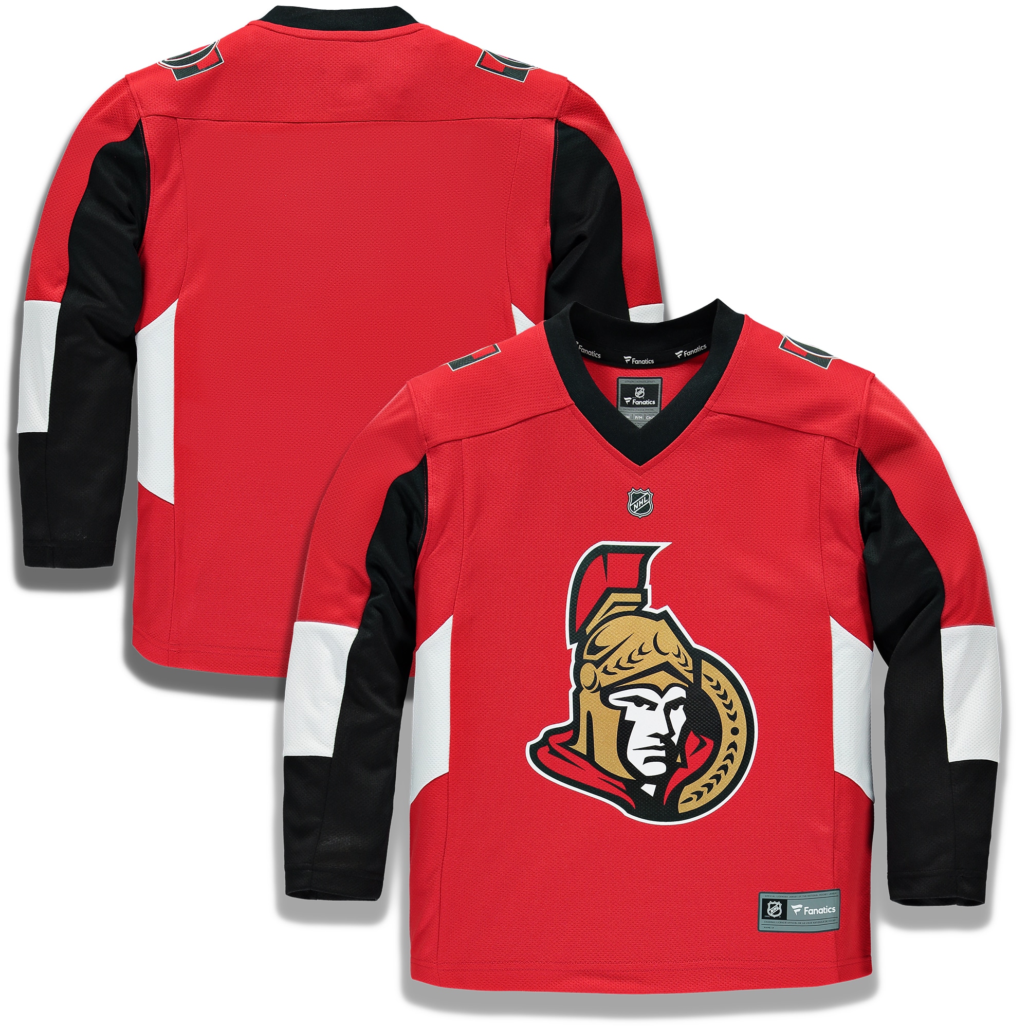 Youth Ottawa Senators Red Home Blank Hockey Jersey - JS331 