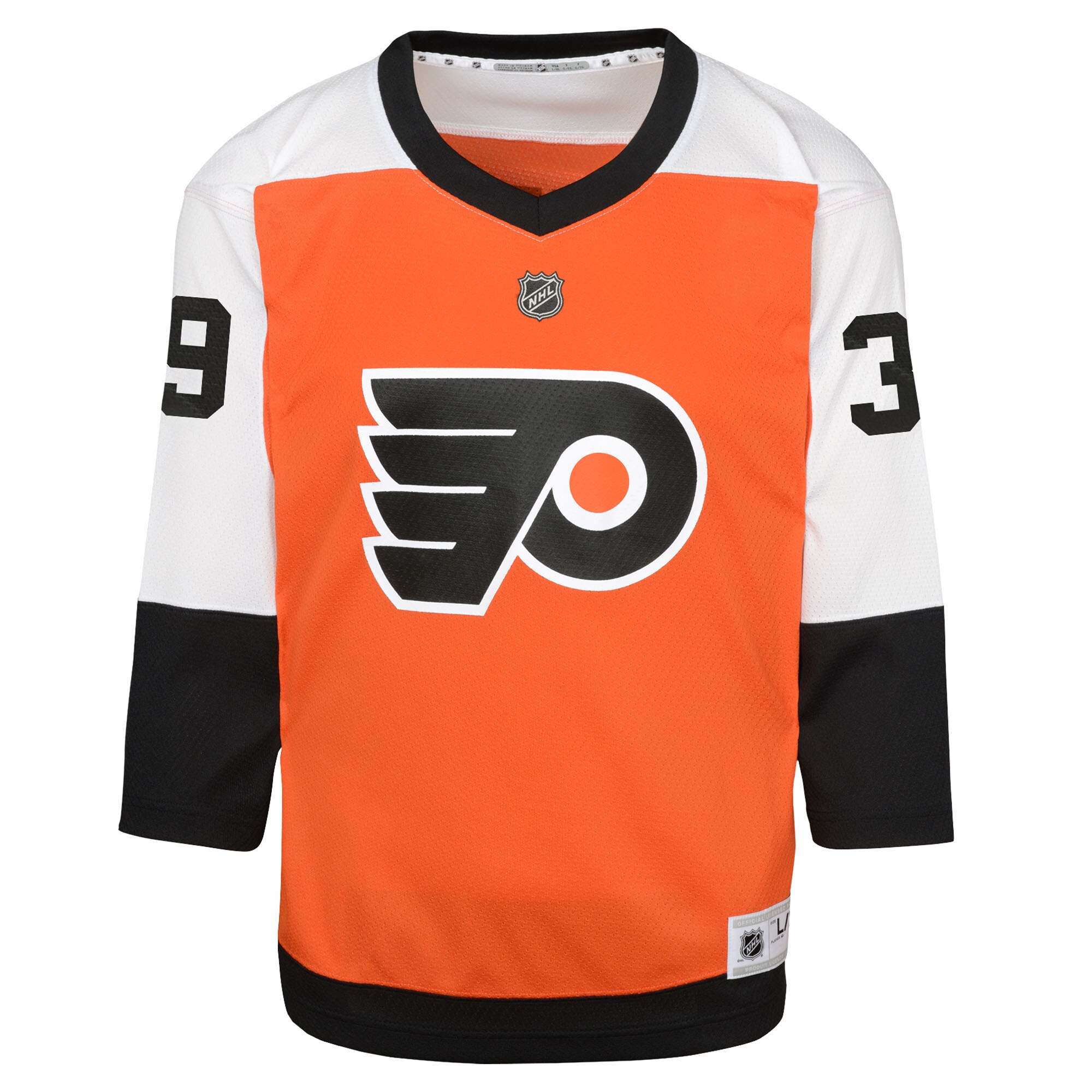 Alternative view of Youth Philadelphia Flyers Matvei Michkov Orange Home Player Hockey Jersey - JS466 
