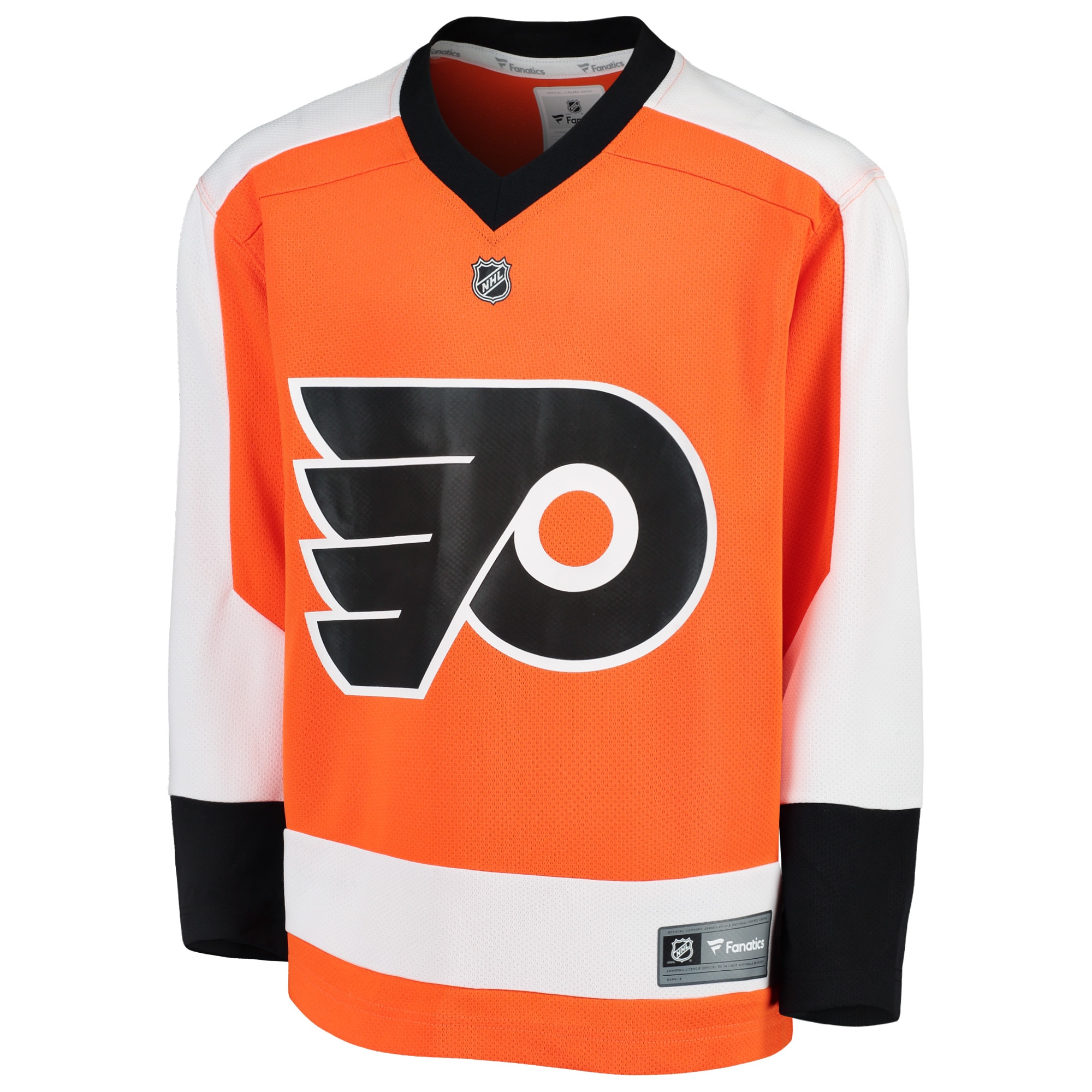Alternative view of Youth Philadelphia Flyers Orange Home Blank Hockey Jersey - JS693 