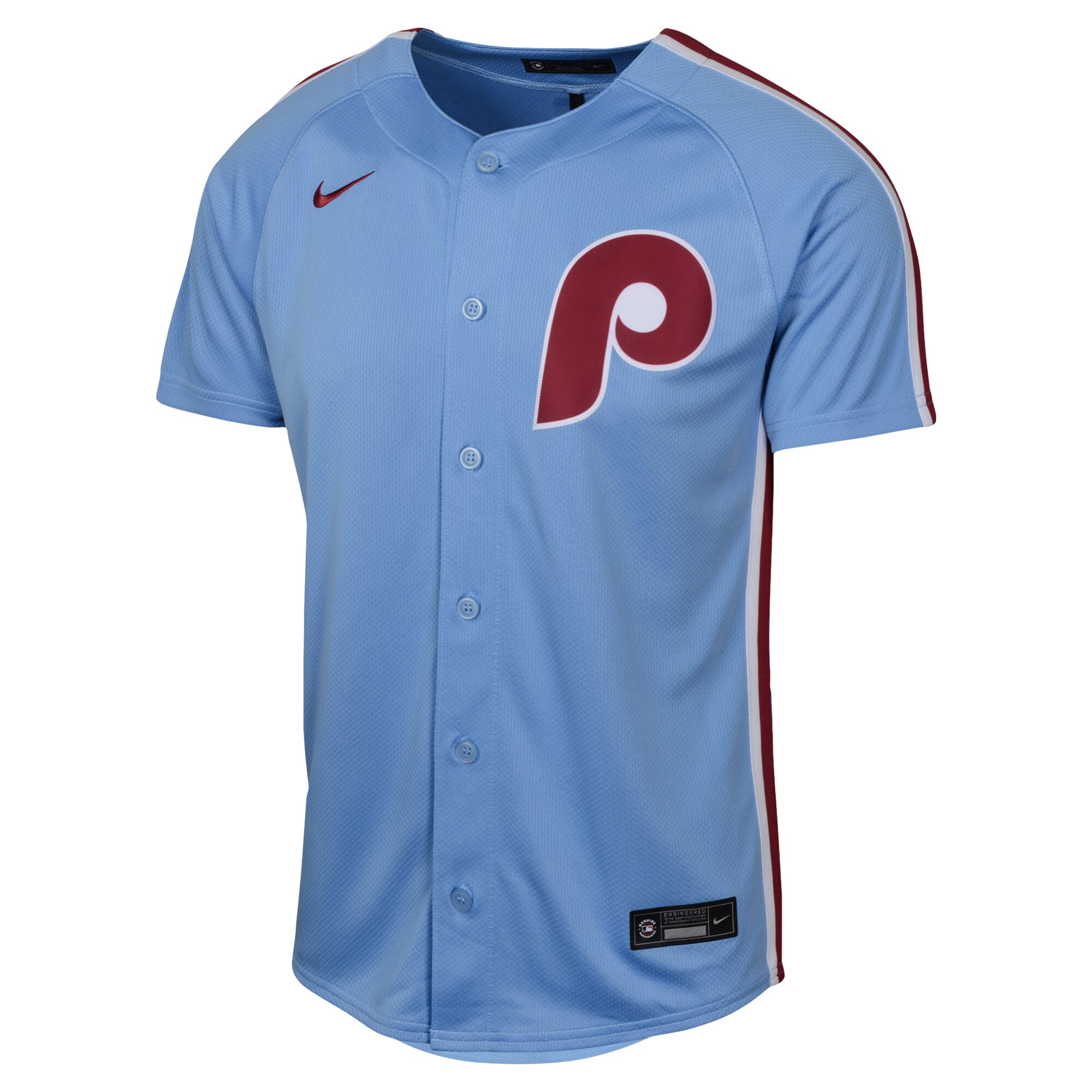Alternative view of Youth Philadelphia Phillies Light Blue Alternate Limited Baseball Jersey 
