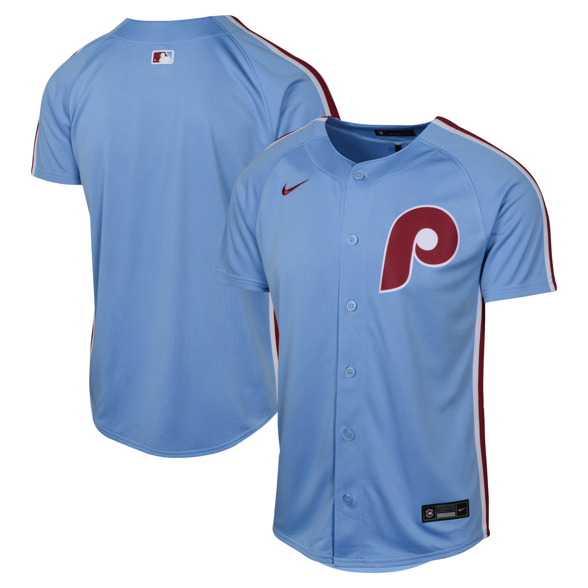 Youth Philadelphia Phillies Light Blue Alternate Limited Baseball Jersey 