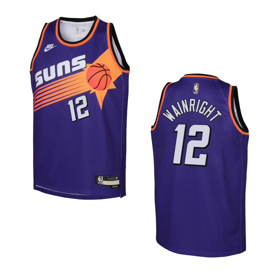 Youth Phoenix Suns 2022-23 Classic Edition Ishmail Wainright Purple Basketball Jersey