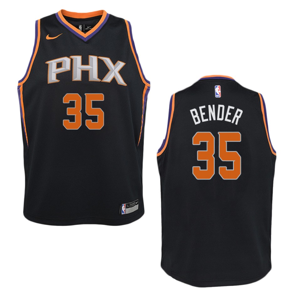 Youth Phoenix Suns #35 Dragan Bender Statement Swingman Basketball Jersey - Black