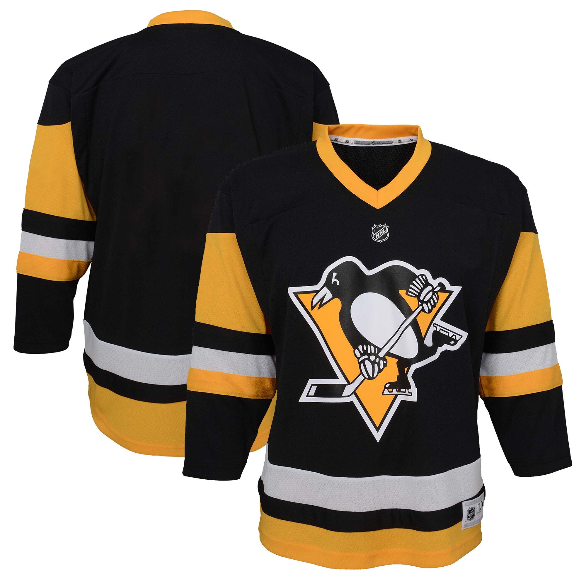 Youth Pittsburgh Penguins Black Home Hockey Jersey - JS153 