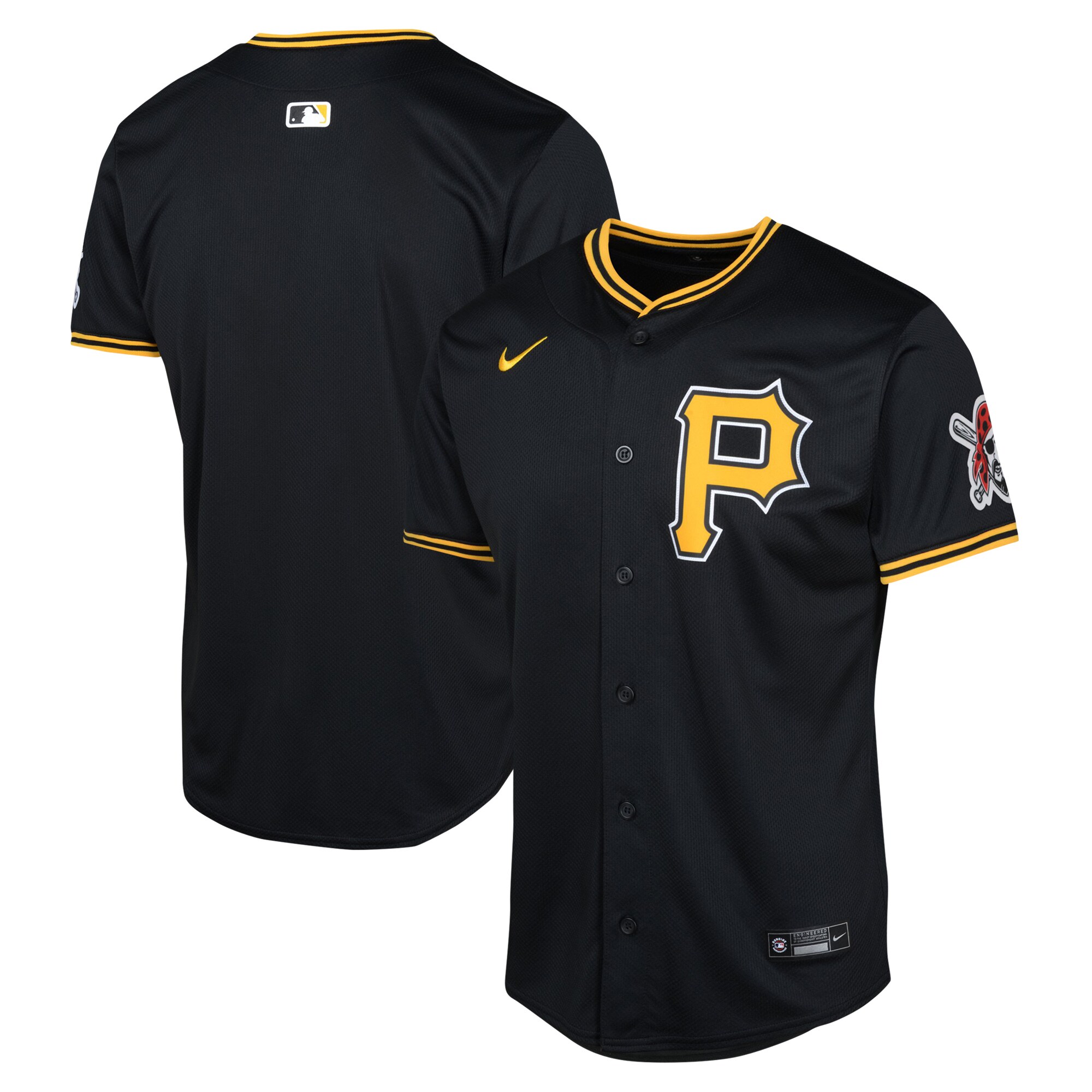 Youth Pittsburgh Pirates Black Alternate Limited Baseball Jersey 
