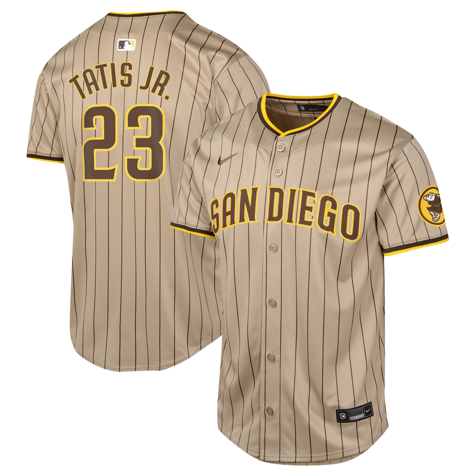 Youth San Diego Padres Fernando Tatis Jr. Sand Alternate Limited Player Baseball Jersey 
